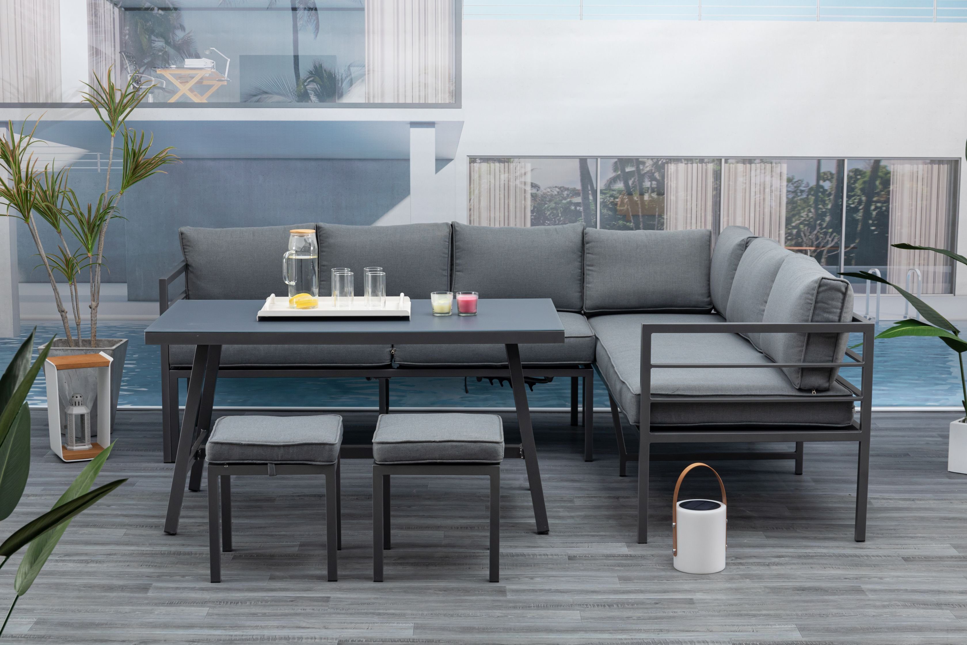 Gardissimo GartenloungeSet Lima Lounge / Aluminium / Gartenmöbelset