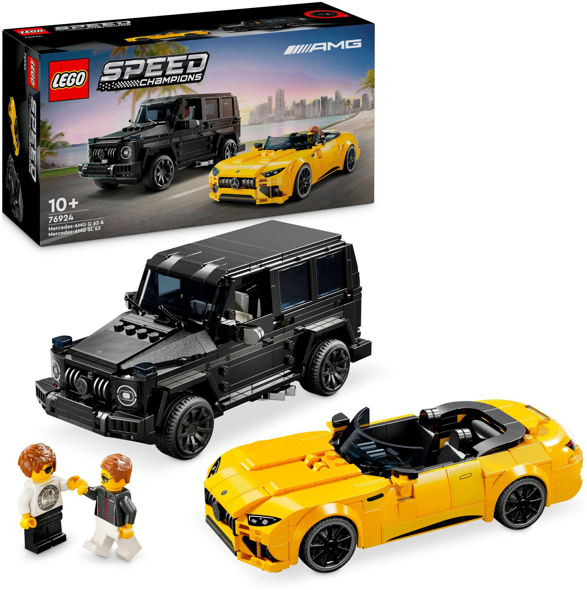 LEGO® Konstruktionsspielsteine Mercedes-AMG G 63 & Mercedes-AMG SL 63 (76924), LEGO Speed Champions, (808 St), Made in Europe