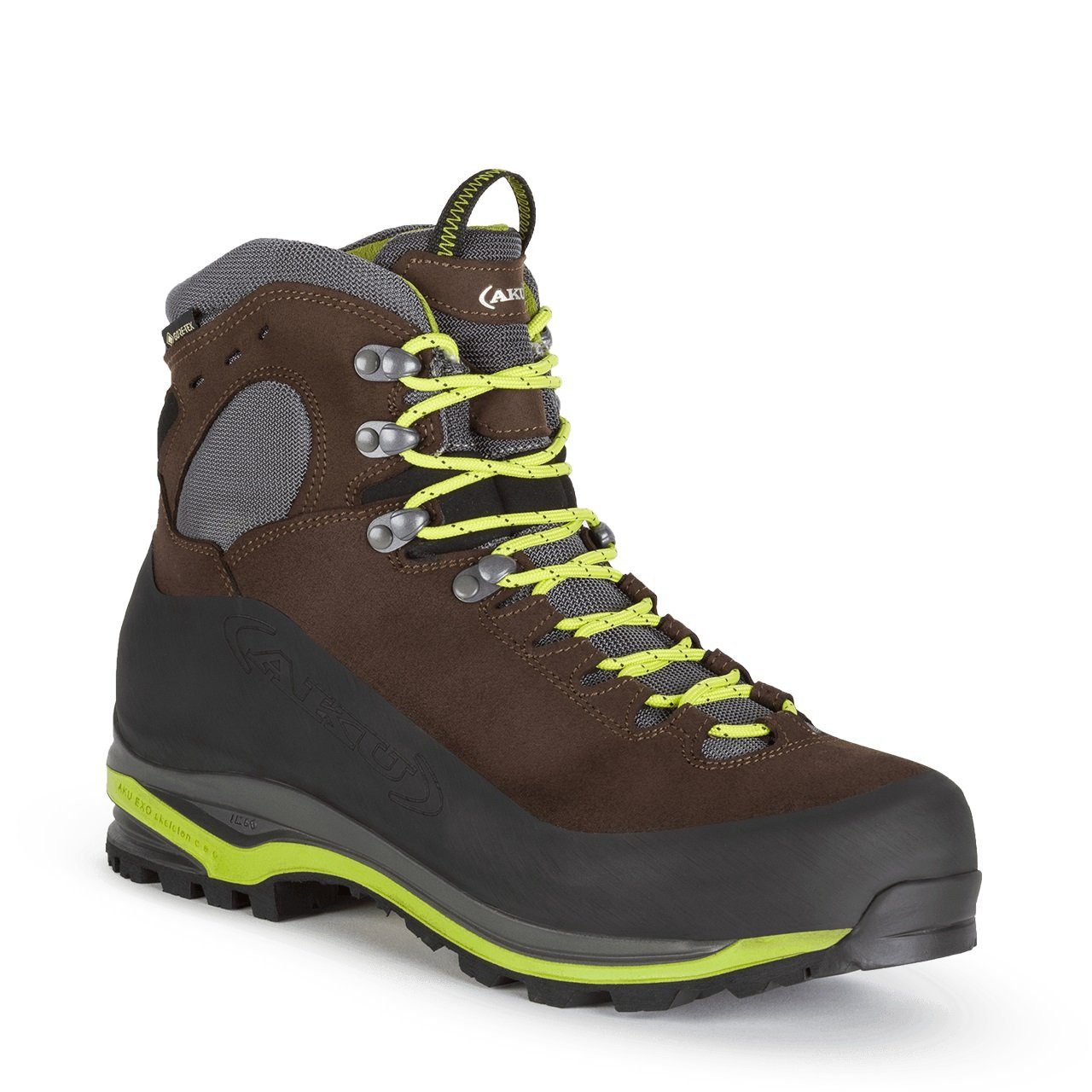 AKU Superalp V-Light GTX (Trekking, wasserdicht) braun/lime Herren Wanderschuh