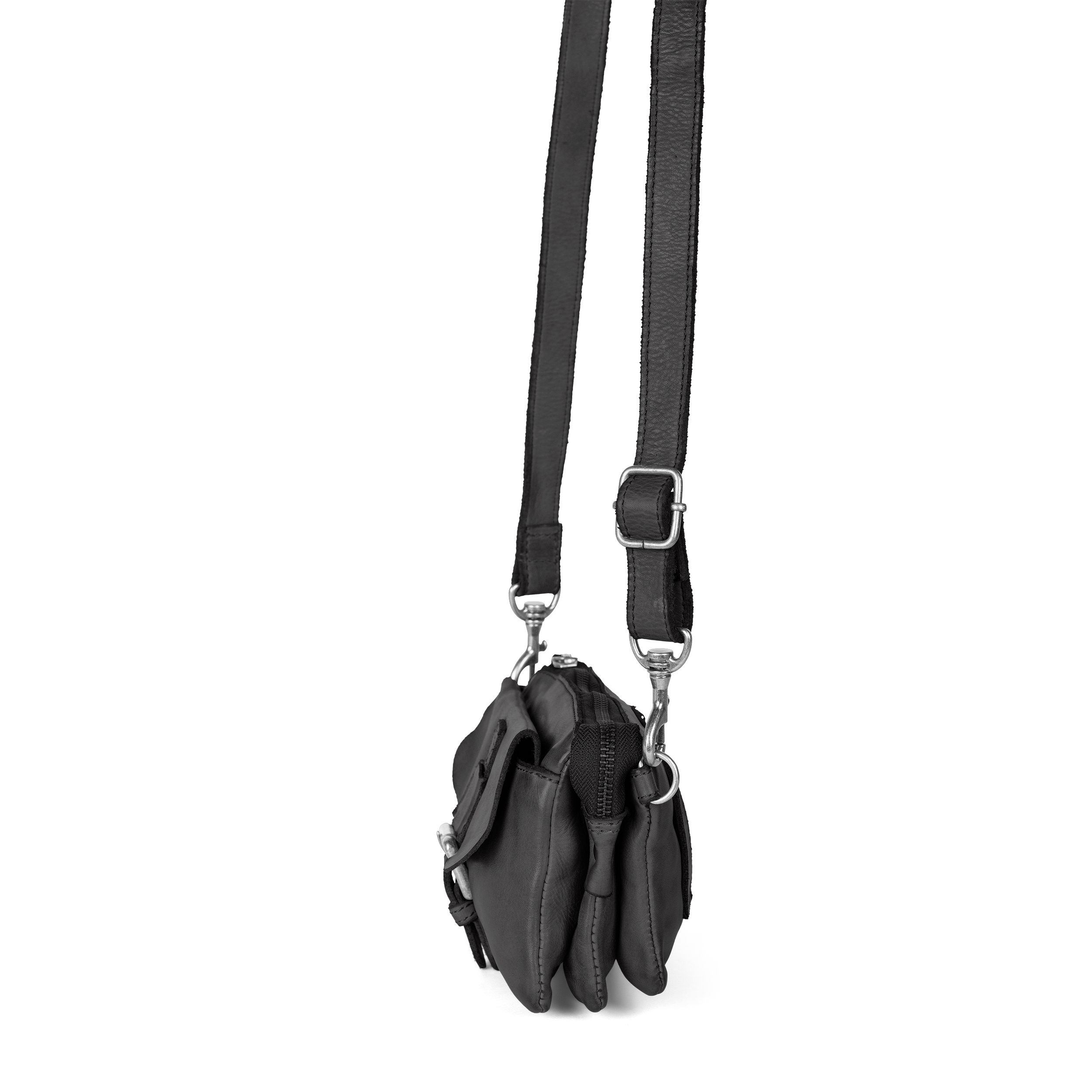 Cas8 Umhängetasche DANY – Praktische Lederhandtasche mit mehreren Fächern