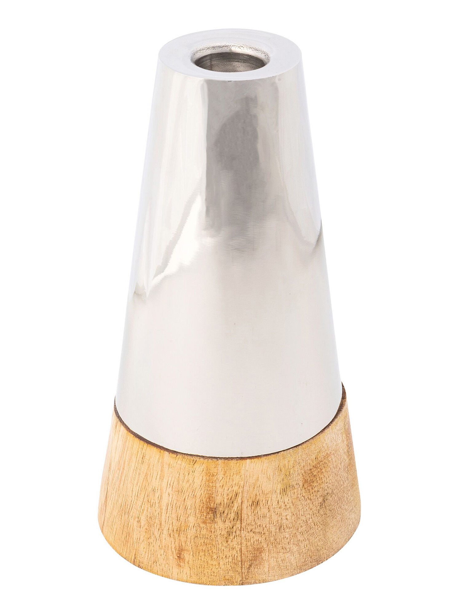 Georg Stiels Kerzenhalter aus Edelstahl/Mango-Holz, Bestens günstig online kaufen