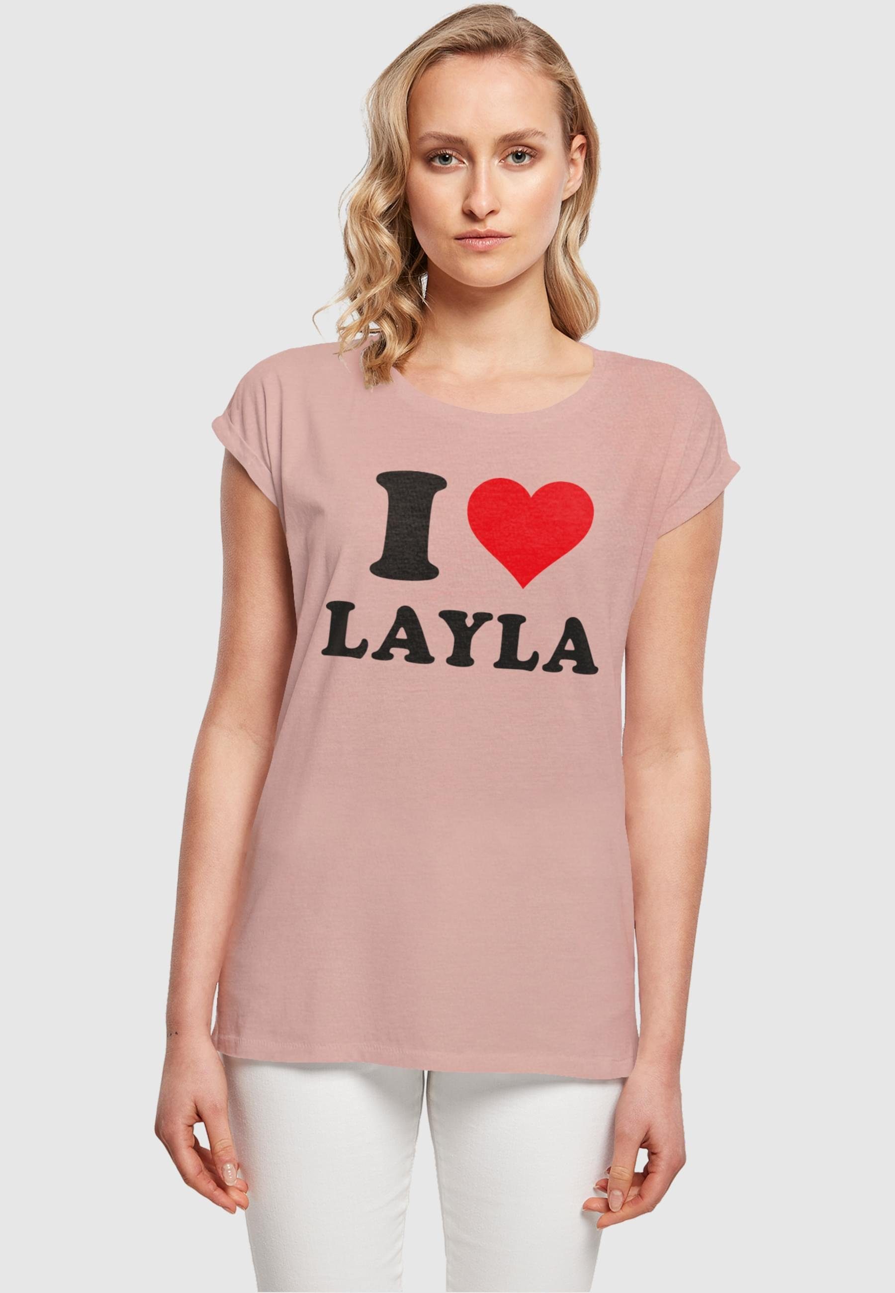 T-Shirt Love duskrose Ladies (1-tlg) I Damen T-Shirt Merchcode Layla