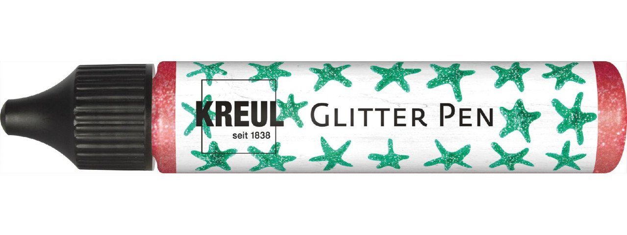 Bastelfarbe Kreul PicTixx GlitterPen rot 29 ml