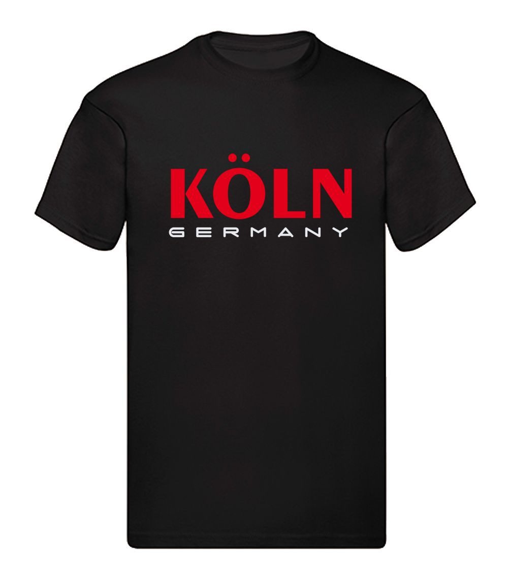 G-graphics T-Shirt Köln Germany (1-tlg) Herren T-Shirt mit einem Motiv für den echten Fan