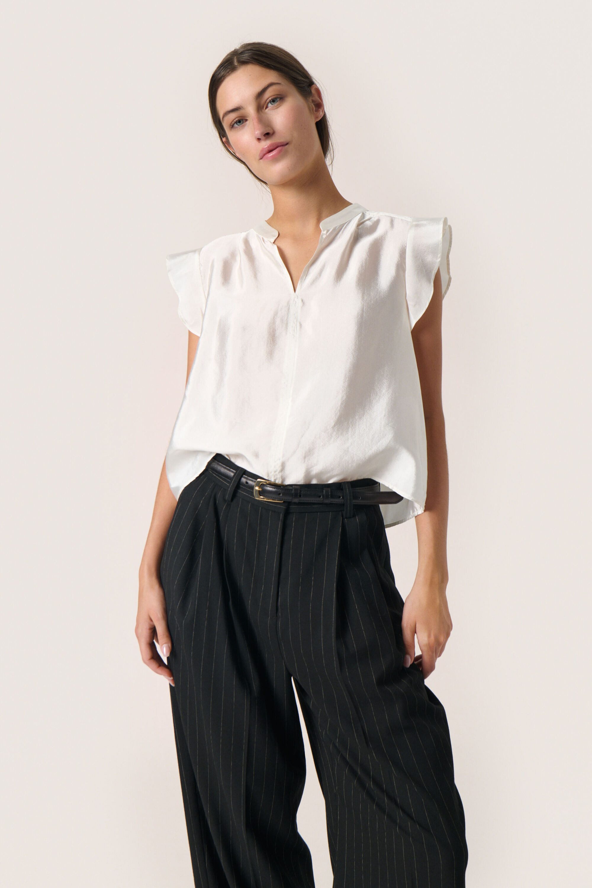 SOAKED IN LUXURY Kurzarmbluse Kurzarm-Bluse SLKarolina günstig online kaufen
