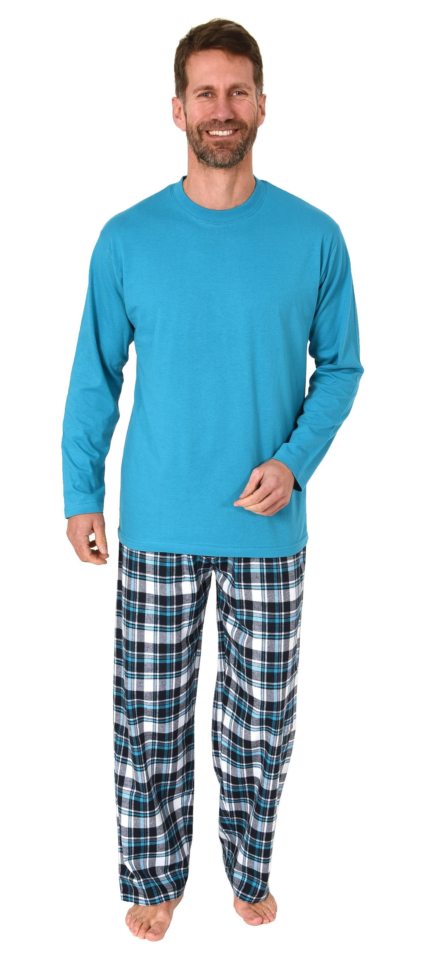 Normann Pyjama Herren Schlafanzug lang mit Flanell-Hose - 223 10 872 günstig online kaufen