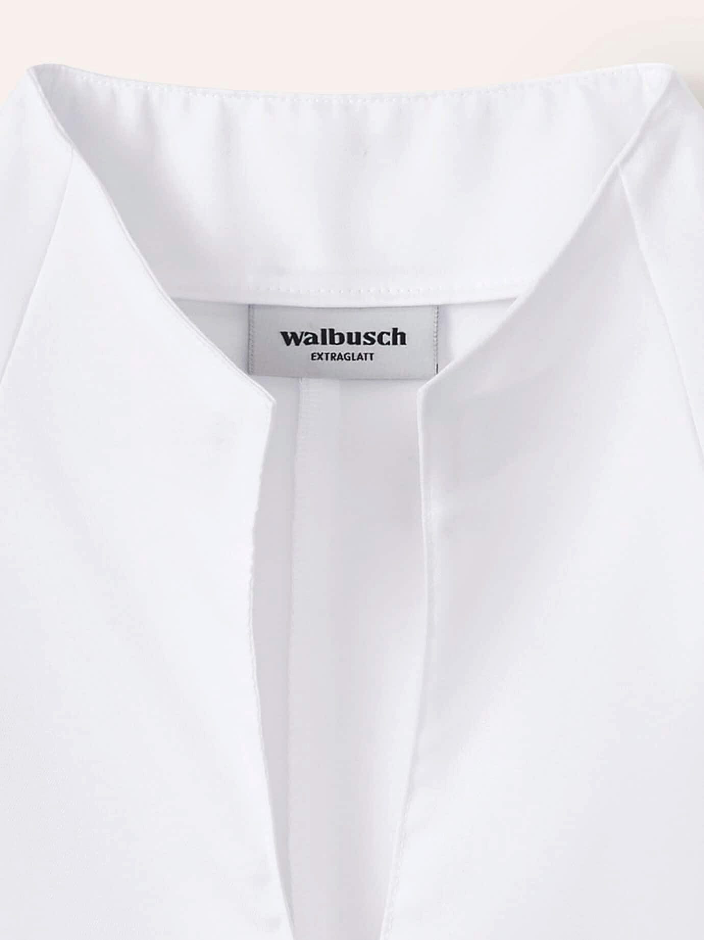 Walbusch Klassische Bluse Damen Extraglatt-Bluse Kelchkragen Kurzarm, klassisch, bügelfrei, atmungsaktiv – Bild 4 von 4