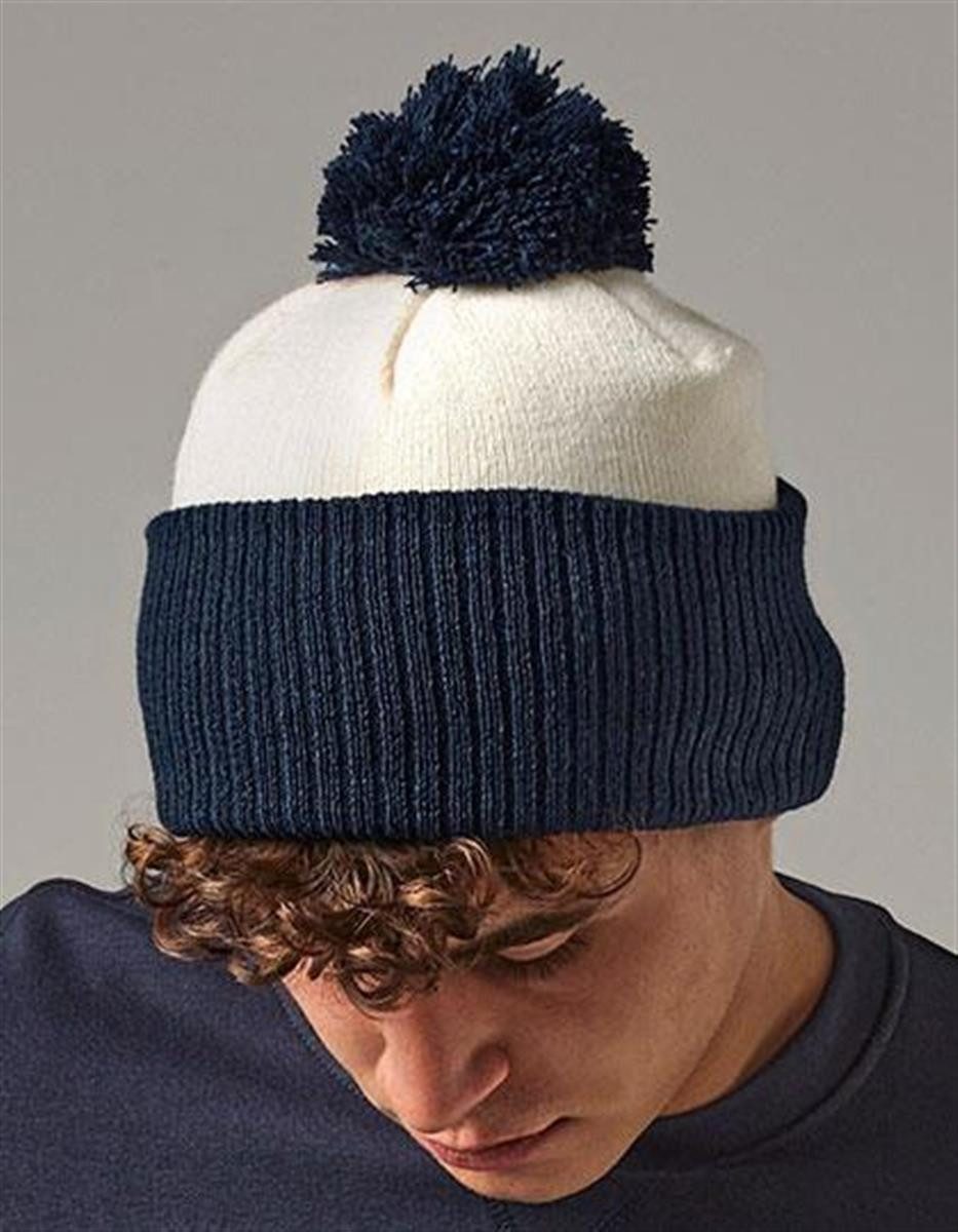 Beechfield® Bommelmütze Snowstar Two-Tone Beanie Wintermütze günstig online kaufen