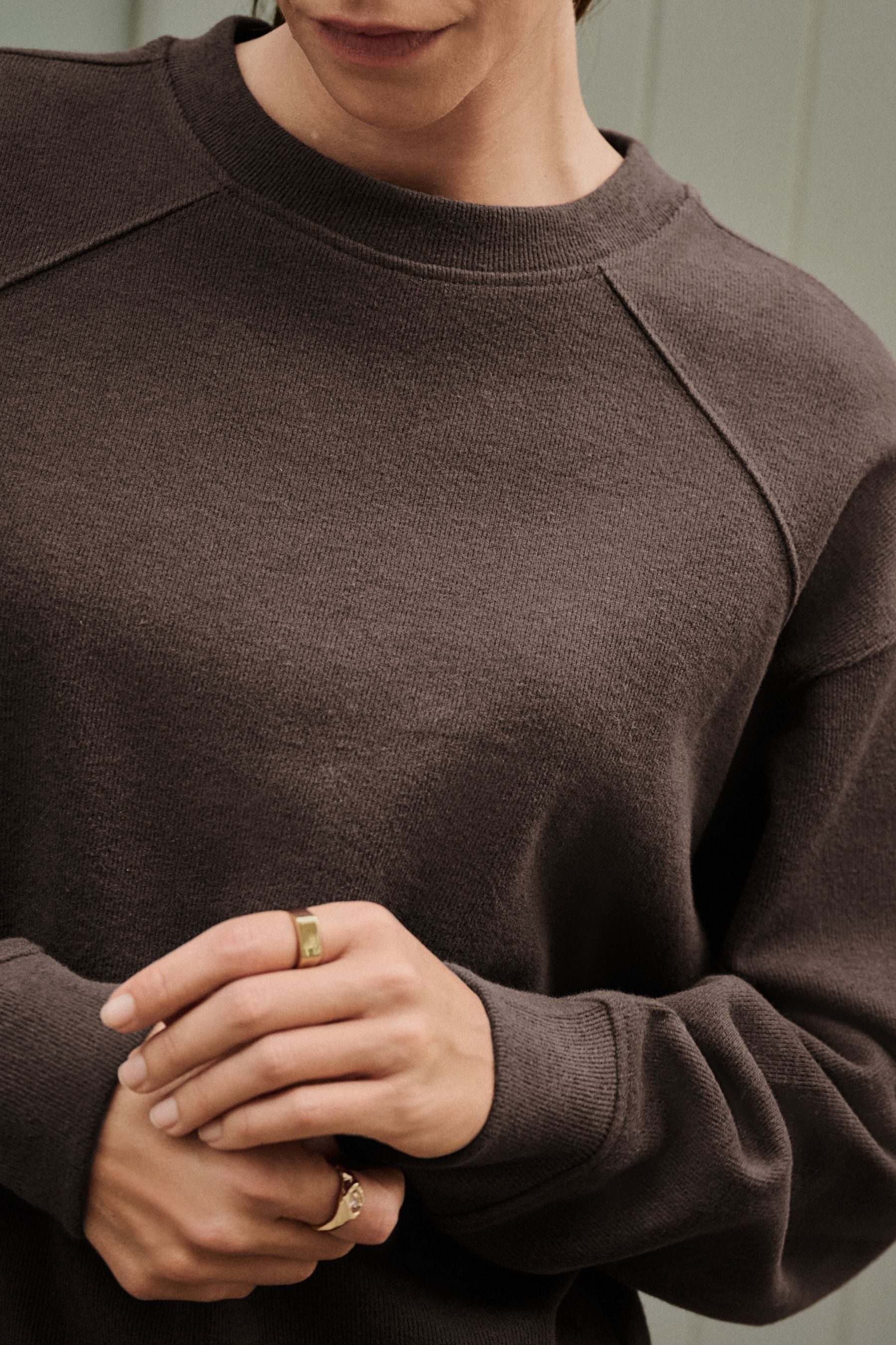 Next Sweater Schicker, gerippter langärmliger Pullover günstig online kaufen