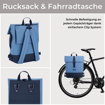 LARKSON Fahrradtasche Tammo Bike Fahrrad Rucksack Gepäckträger, Rucksack und Gepäckträgertasche, Wasserabweisend