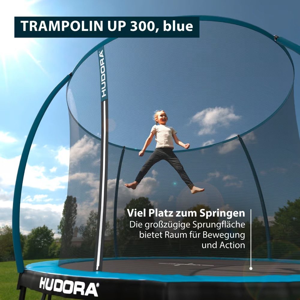 Hudora Gartentrampolin HUDORA Trampolin Up 300, blue, Ø 300 cm