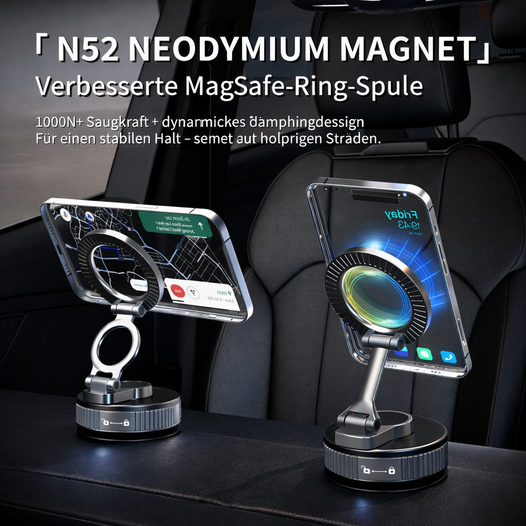 NEXGEN LUXUS HANDY-ZUBEHÖR Handy-Halterung Magnetische Smartphone-Halterung Handy-Halterung MagSafe Autohalterung