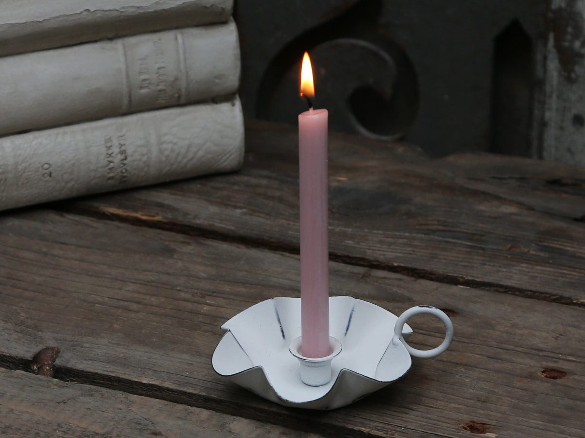 Chic Antique Kerzenständer Chic Antique Kammerleuchter für Spitzkerzen Antique Weiß