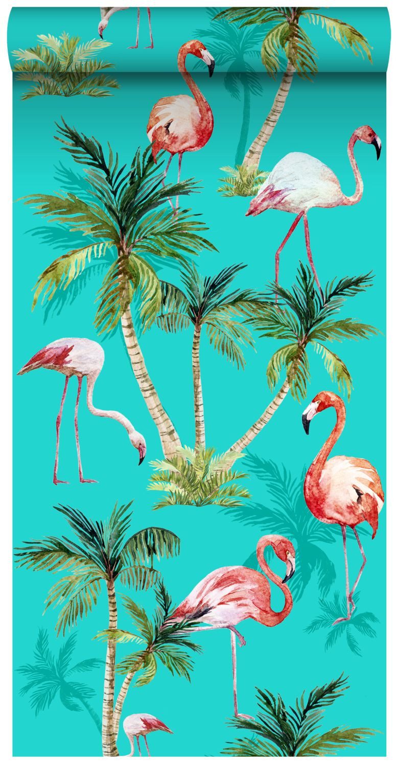 ESTAhome Mustertapete Flamingos