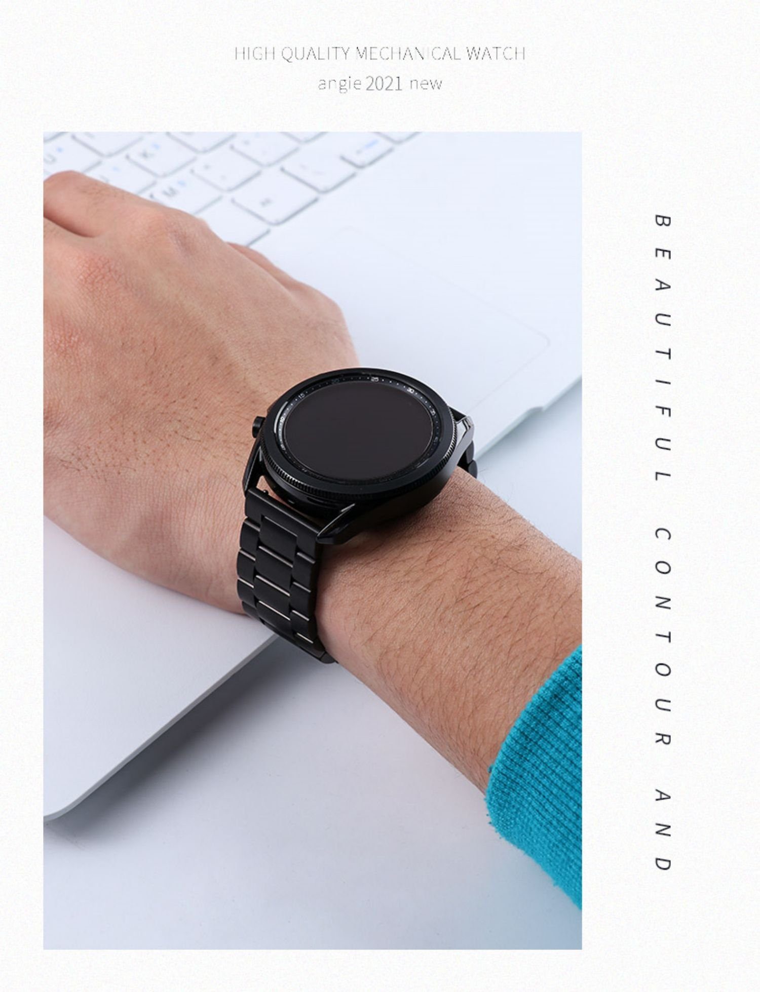 Kompatible Schwarz Smartwatch-Armband Huawei für Armband 46mm ELEKIN Armband GT2 Watch