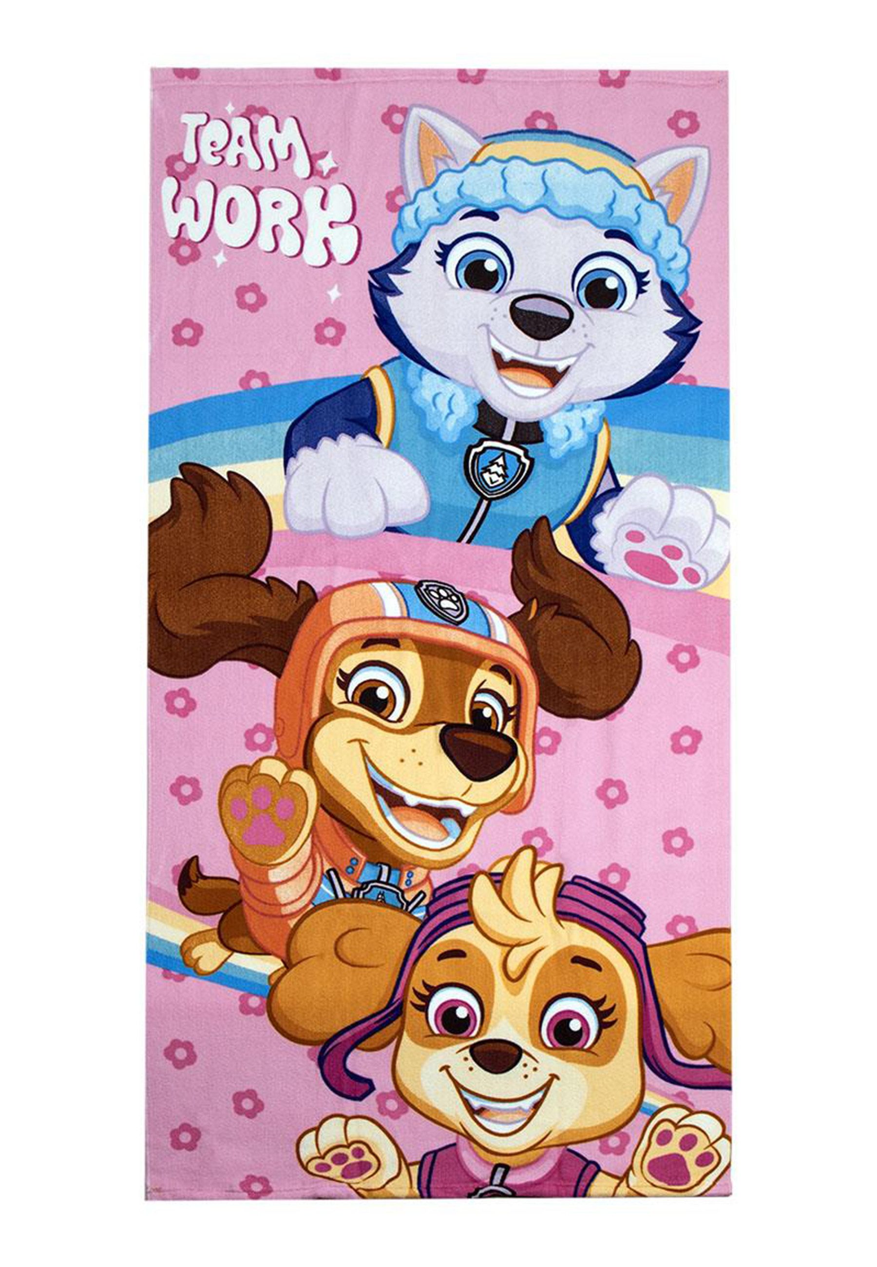 PAW PATROL Handtuch Badetuch Strandtuch für Mädchen Kinder Skye