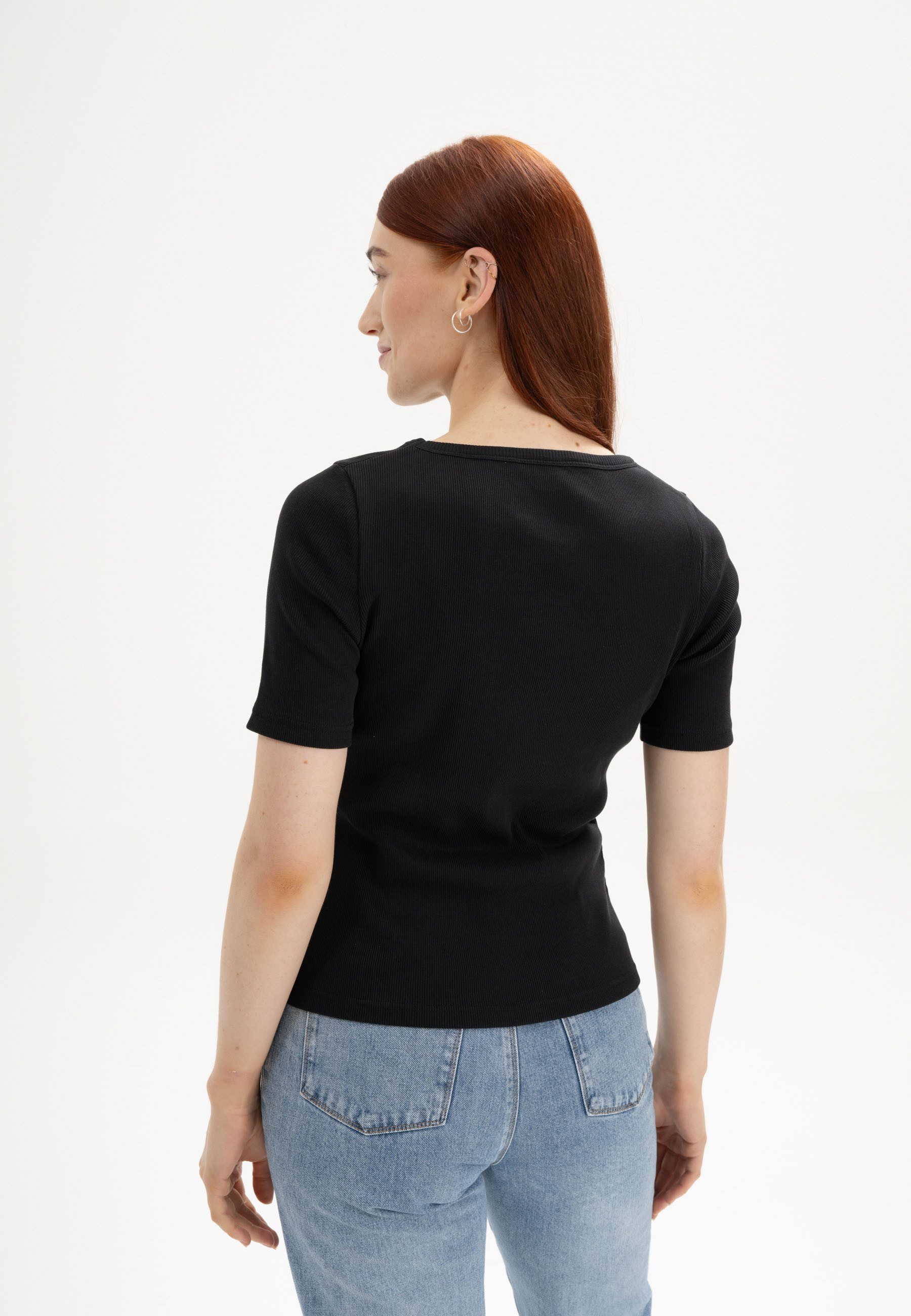 MELA Kurzarmshirt Ripp T-Shirt JASLEEN Kurze günstig online kaufen
