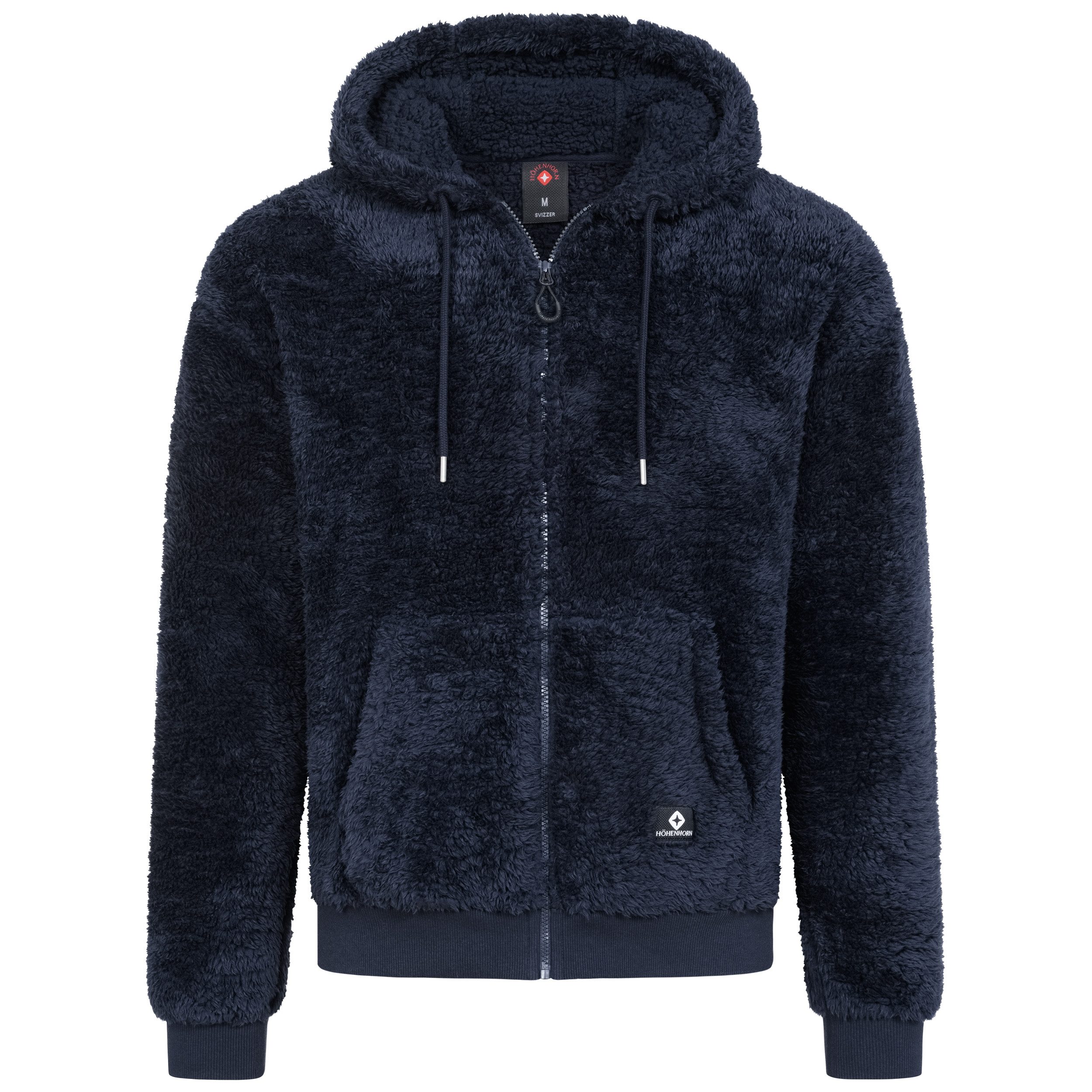 Höhenhorn Hoodie Svizzer Herren Sweatshirtjacke für Männer Teddyfleece Kapuzen Pullover
