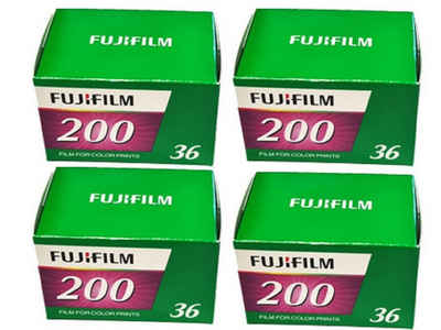 FUJIFILM 4 x Fujifilm 200 EC EU 36EX Speed Film für Superzoom-Kamera