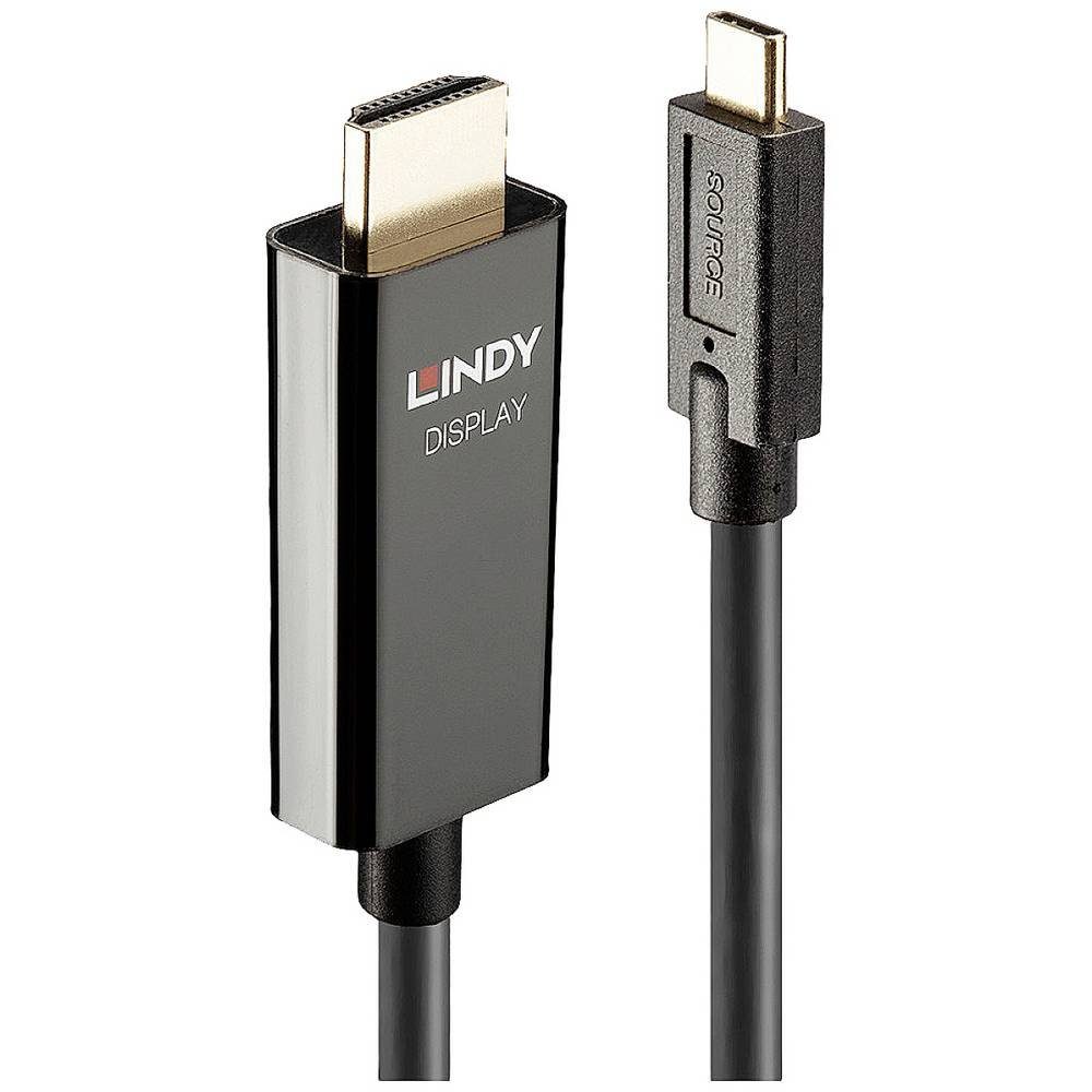 Lindy Videokabel-Adapter 10 m USB Typ-C HDMI Typ A (Standard 43317 HDMI-Kabel, 4K UHD