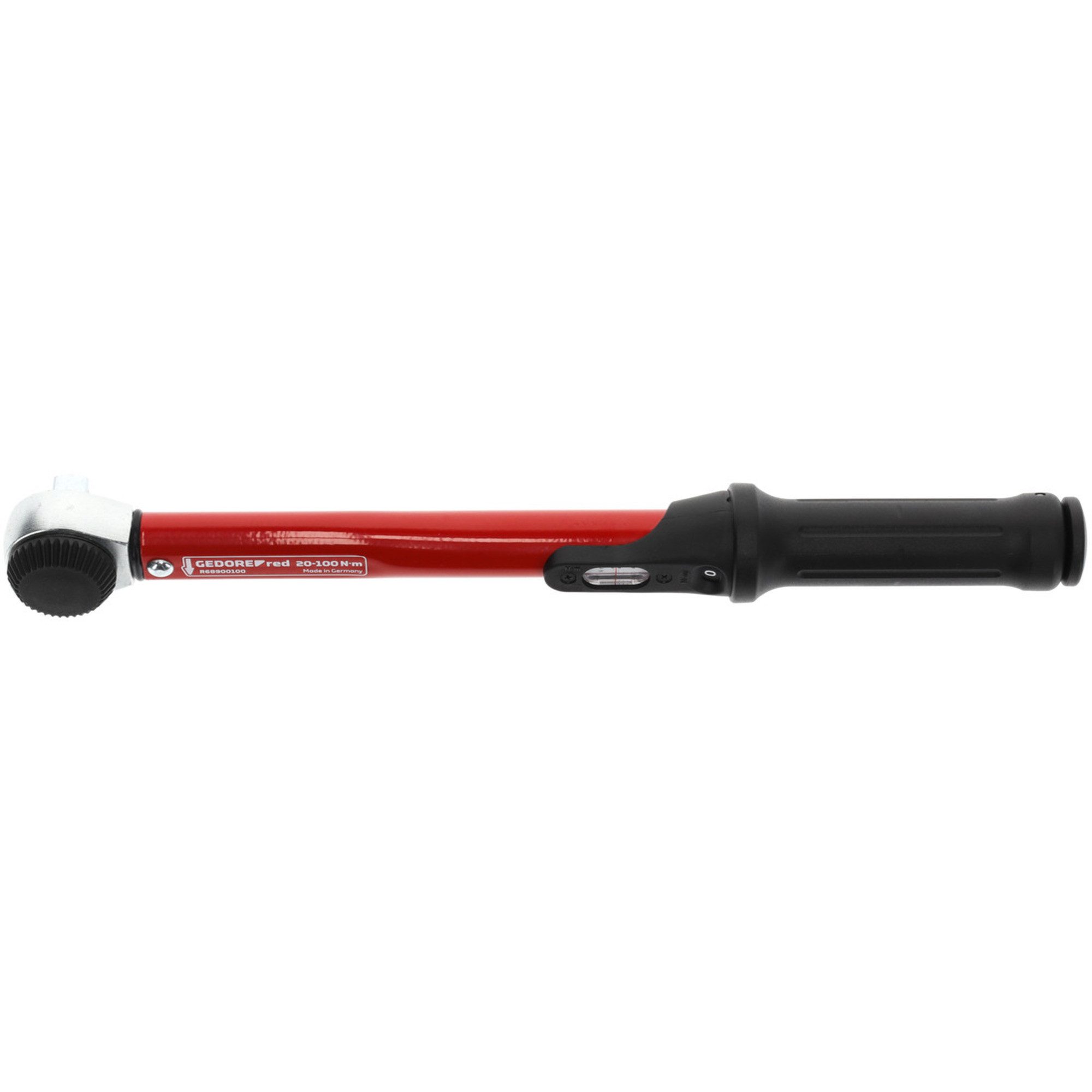 Gedore Drehmomentschlüssel GEDORE Red Drehmomentschlüssel 1/2", (20-100 Nm), Für den kontrollierten Rechts- und Linksanzug