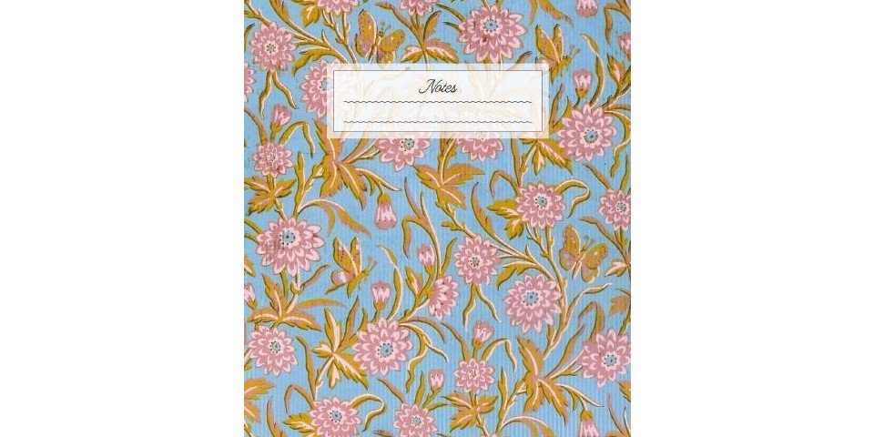 Gerstenberg Verlag Notizbuch Gefährlich schön Schmales Notizheft - Motiv Rosa Blüten