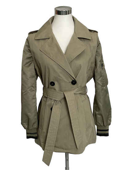 Blonde No.8 Trenchcoat DERBY BO Abnehmbare Ärmel aus schimmerndem Nylon