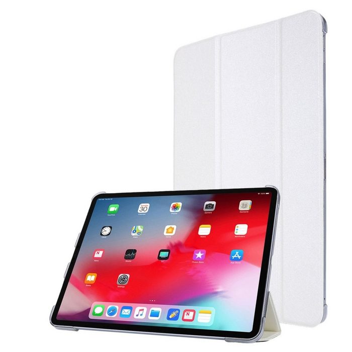 König Design Tablet-Hülle Apple iPad Pro 12.9 (2020) Schutzhülle für Apple iPad Pro 12.9 (2020) Tablethülle Schutztasche Cover Standfunktion Weiß