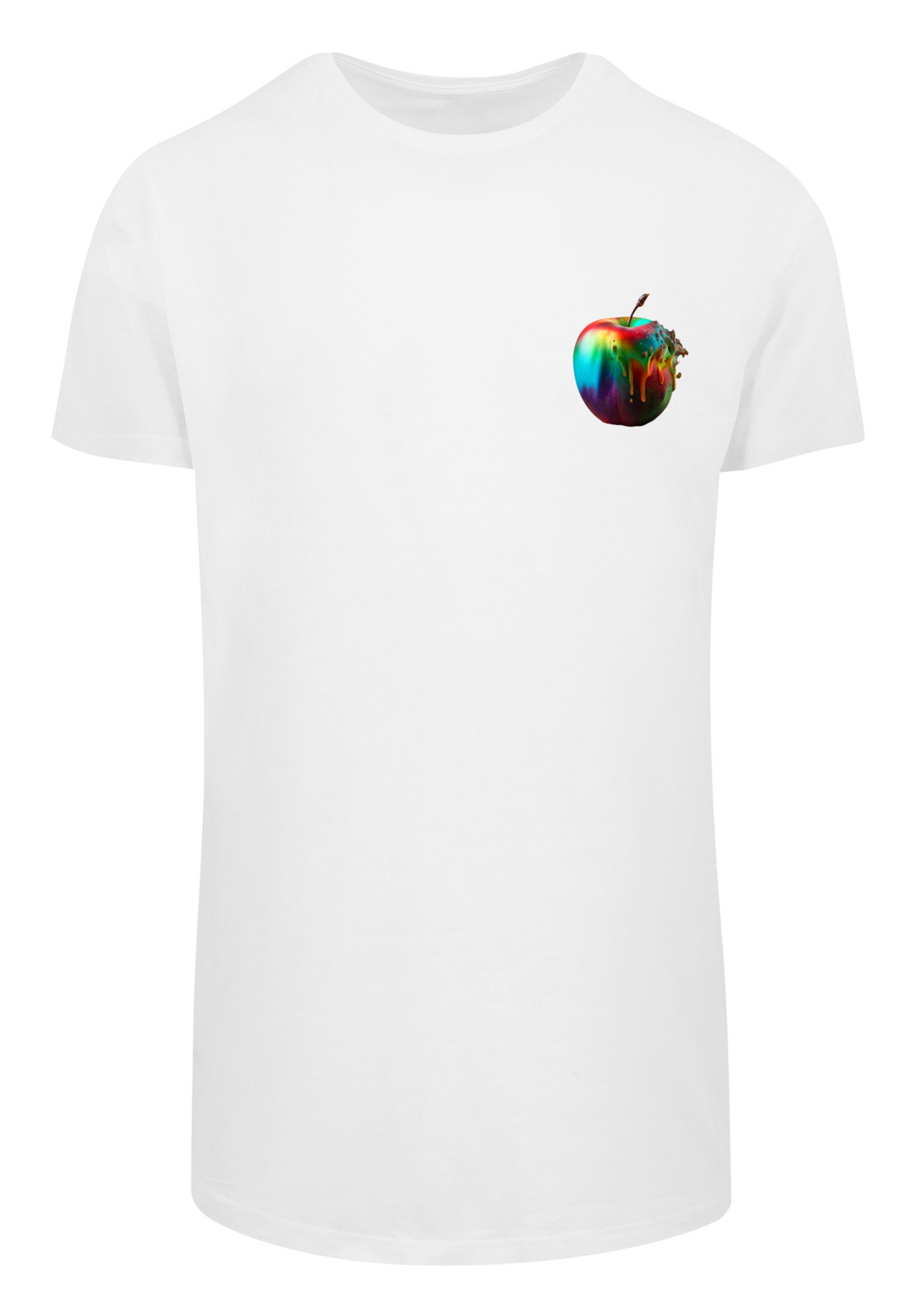 Print Rainbow Apple - weiß T-Shirt F4NT4STIC Collection Colorfood