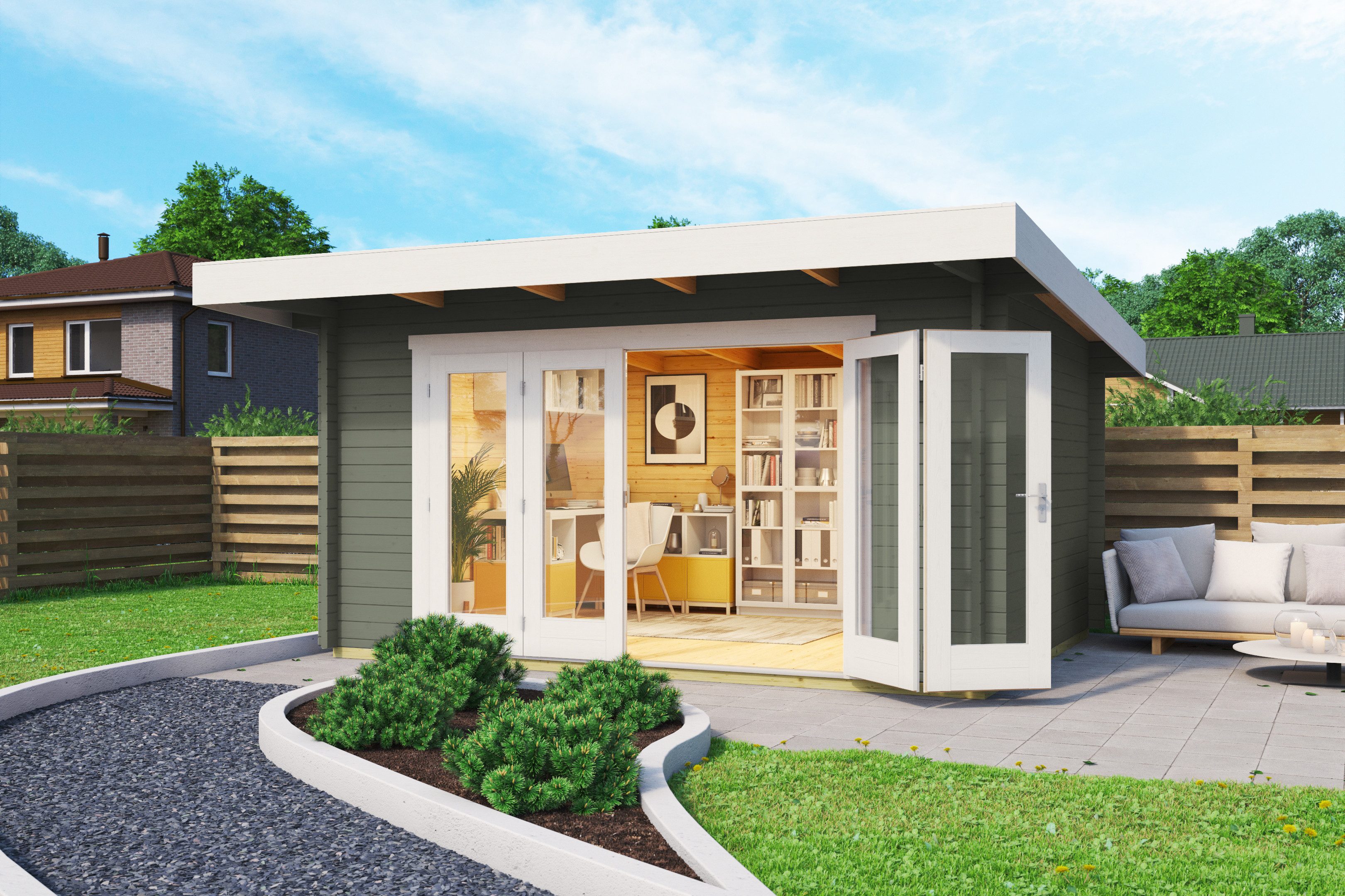 Nordic Holz Gartenhaus SUSSEX 1, BxT: 410x320 cm