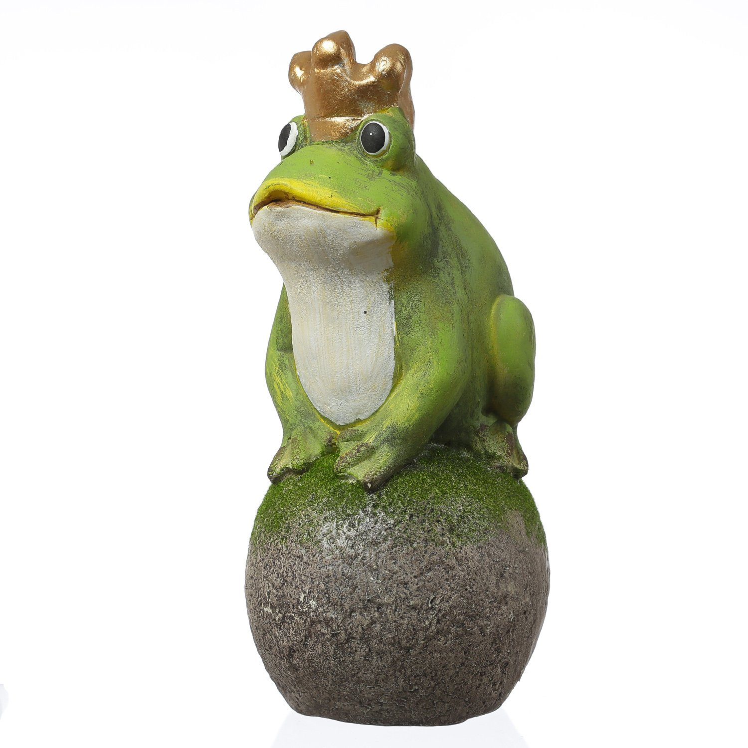 Froschkönig Tierfigur Beet für Dekofigur Kugel St) MARELIDA auf Gartenfigur Gartenfigur (1 36cm, H: