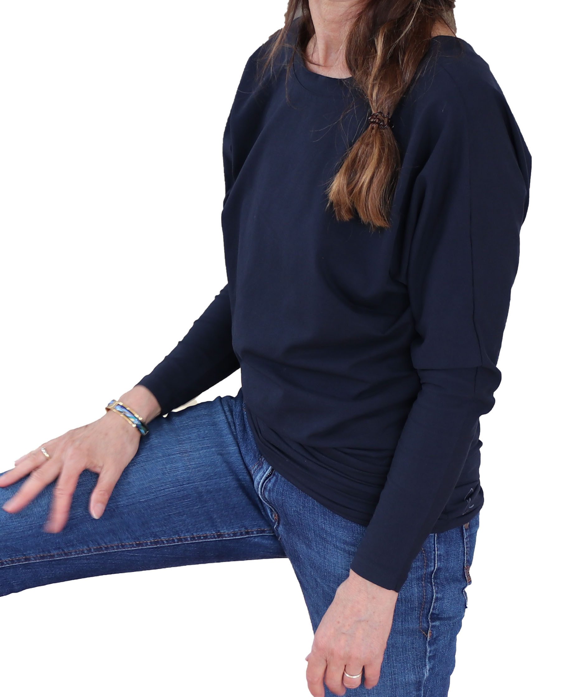 ESPARTO Longshirt Trendy Longshirt Eva in Bio-Baumwolle Bequemes, elegantes Sportkleid, raffiniert und vielseitig tragbar