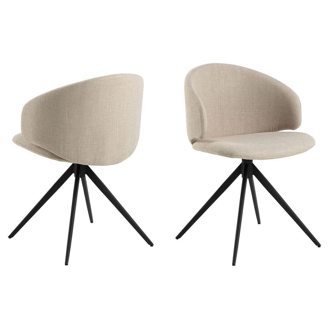 Esszimmerstuhl Ella Esszimmerstuhl Drehfunktion beige.
