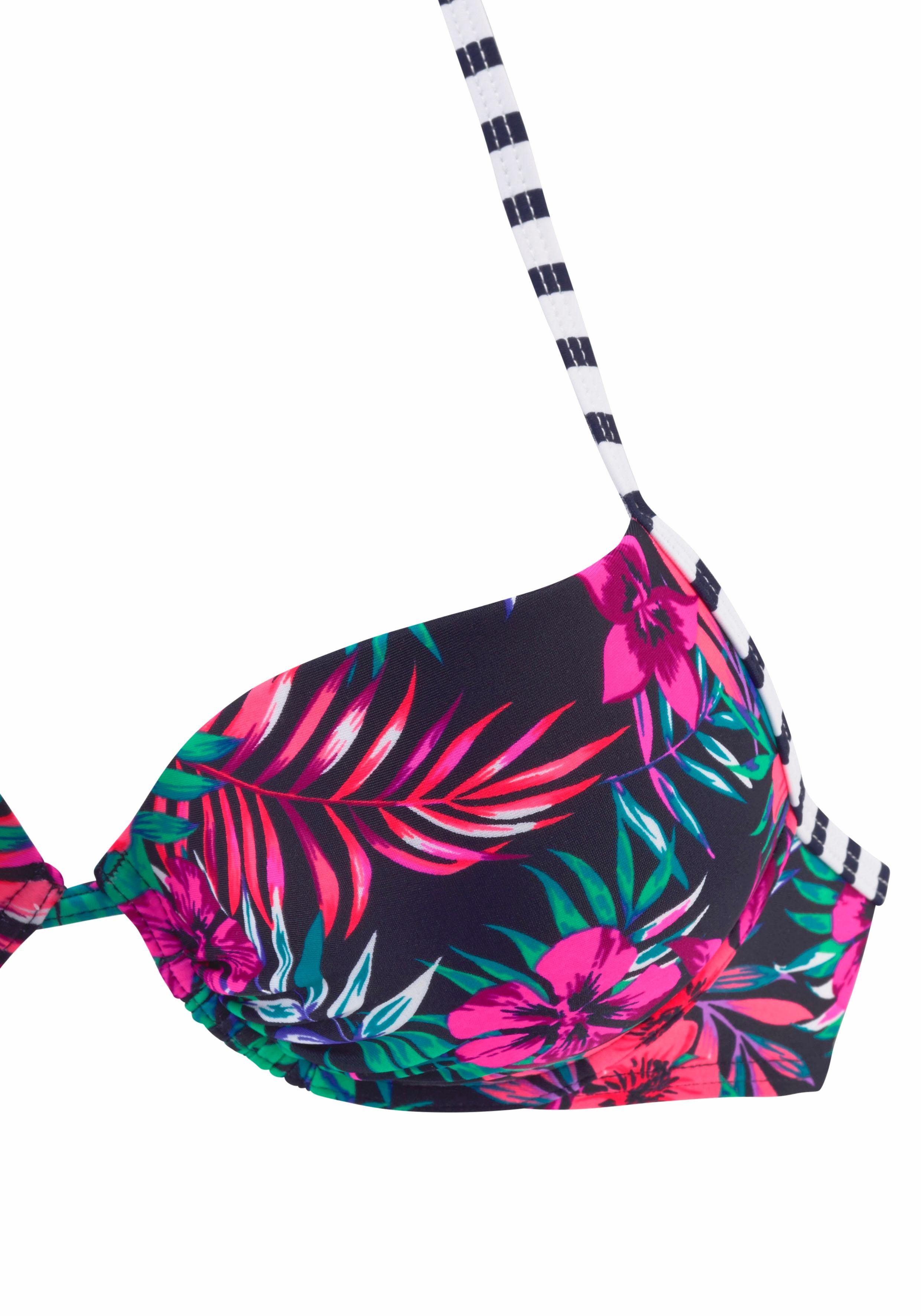 Venice Beach Push-Up-Bikini-Top Summer, mit wattierten Cups