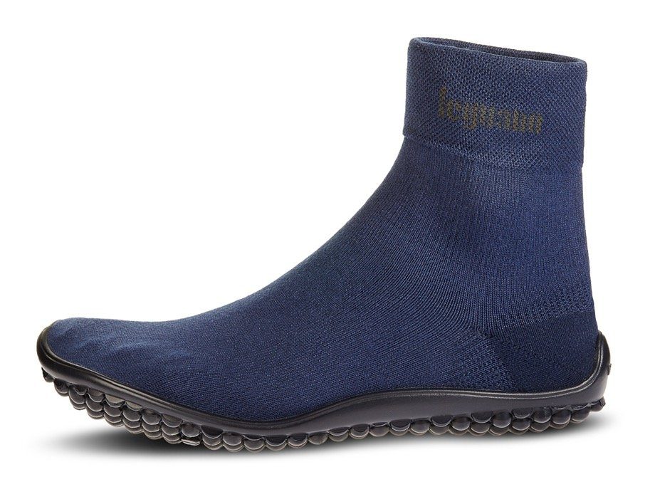 Leguano CLASSIC Barfußschuh mit dehnbarem dunkelblau Schaft