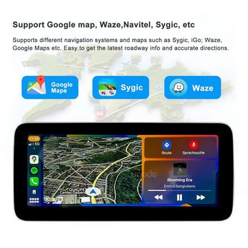 GABITECH Für MERCEDES BENZ A-W176, C117, X156 NTG4.5. Android 12 Autoradio GPS Einbau-Navigationsgerät