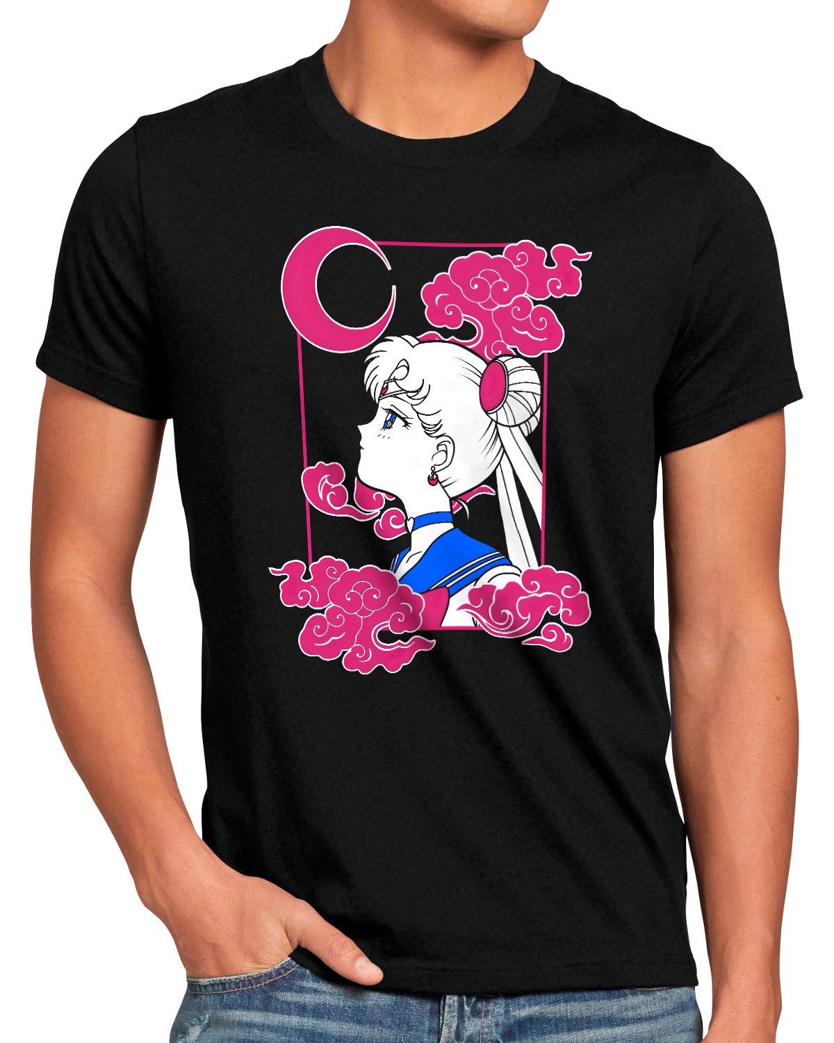 style3 T-Shirt Aiming for the Stars sailor moon anime manga cosplay