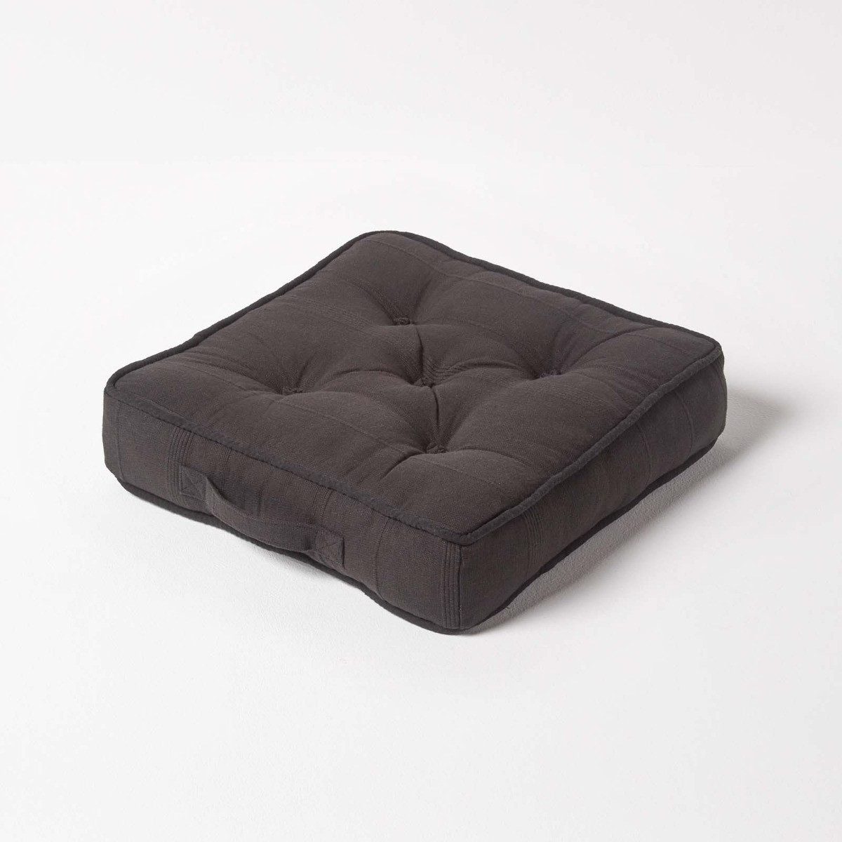 Homescapes Bodenkissen Sitzkissen Stuhlkissen Rajput schwarz günstig online kaufen