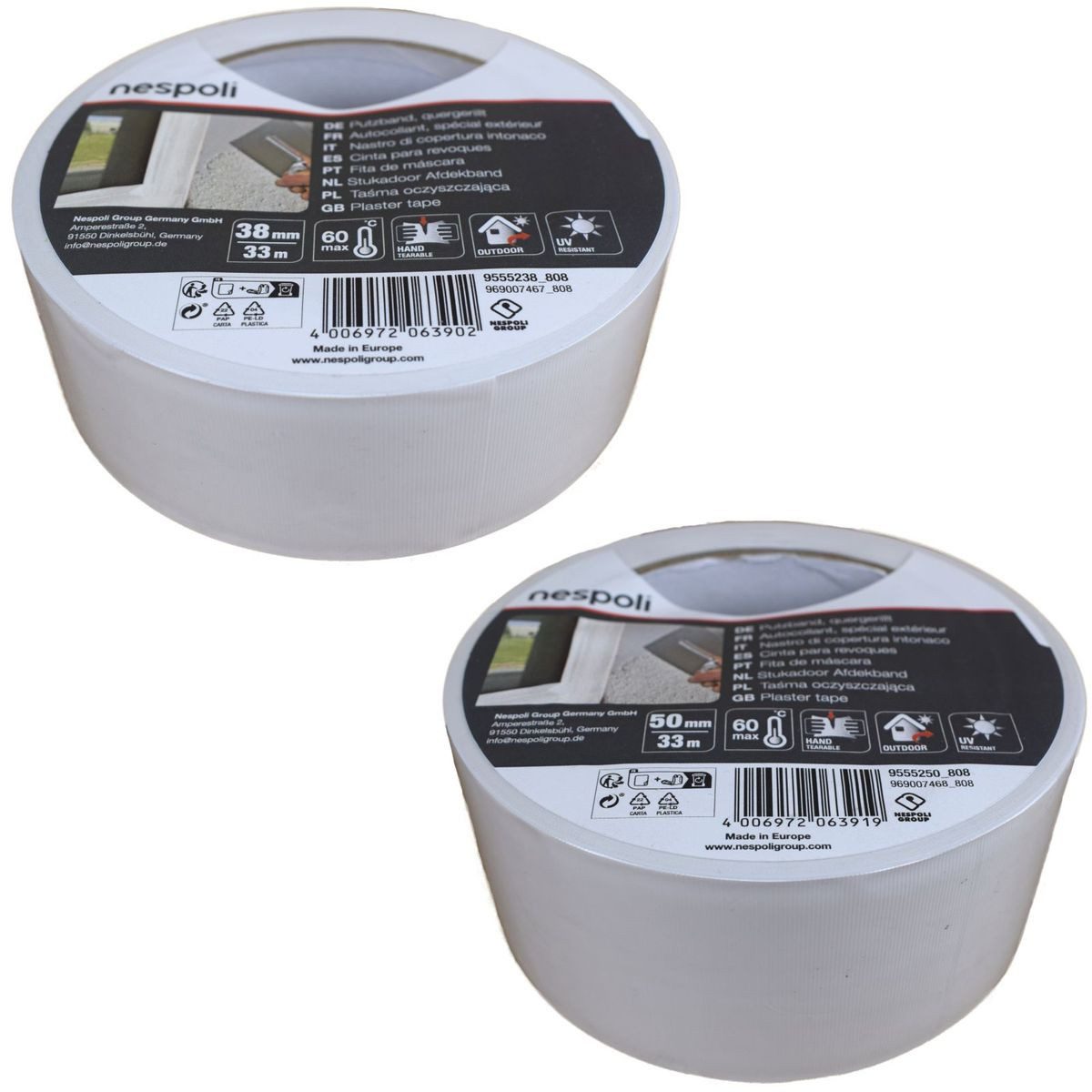 Color Expert Klebeband Putzband weiß Rolle Klebeband