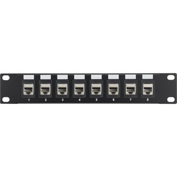 Renkforce Netzwerkschrank 8 Port 25.4 cm (10) Keystone Frontblende