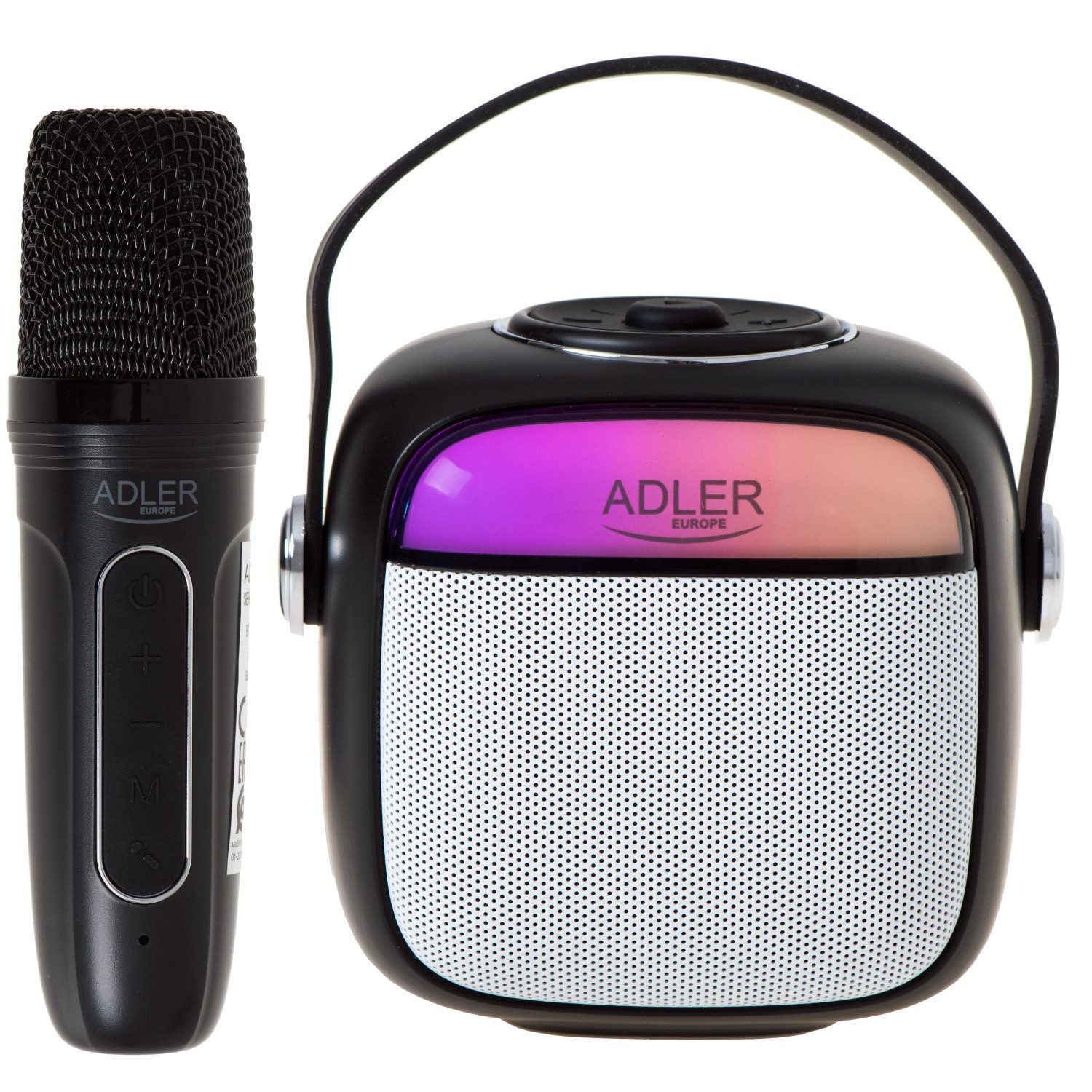 Adler AD 1199 Karaoke-Maschine (mit Mikrofon, Bluetooth 5.1)