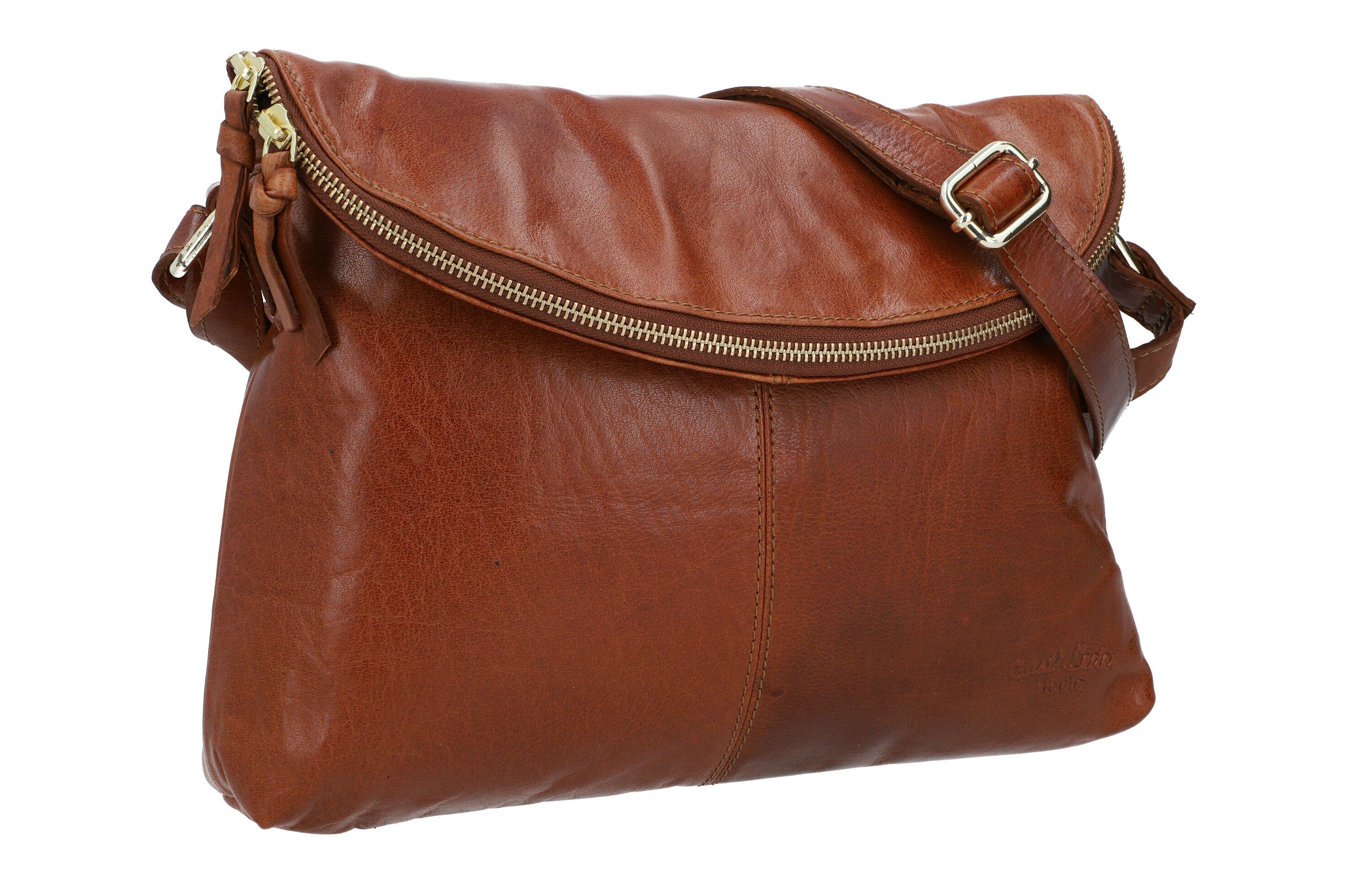 Gusti Handtasche Leder Gardenia (1-tlg) Hellbraun