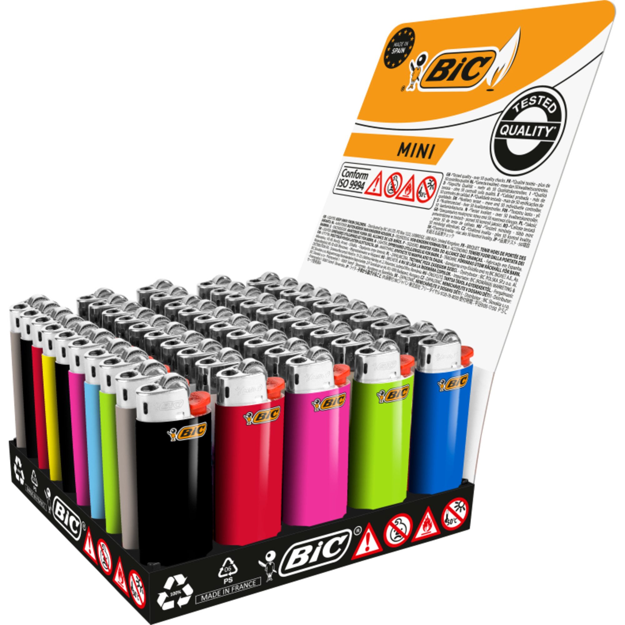 BIC Aschenbecher Feuerzeug MINI J25 999719 50 Stück
