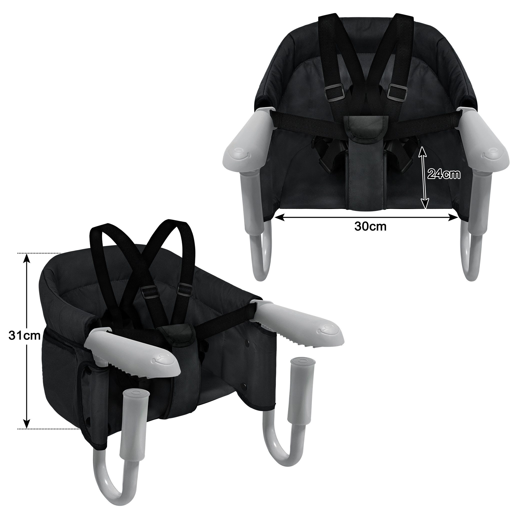 FIVMEN Tischsitz Faltbar Babysitz, Booster Sitz mit Anti-Rutsch-Klemmen