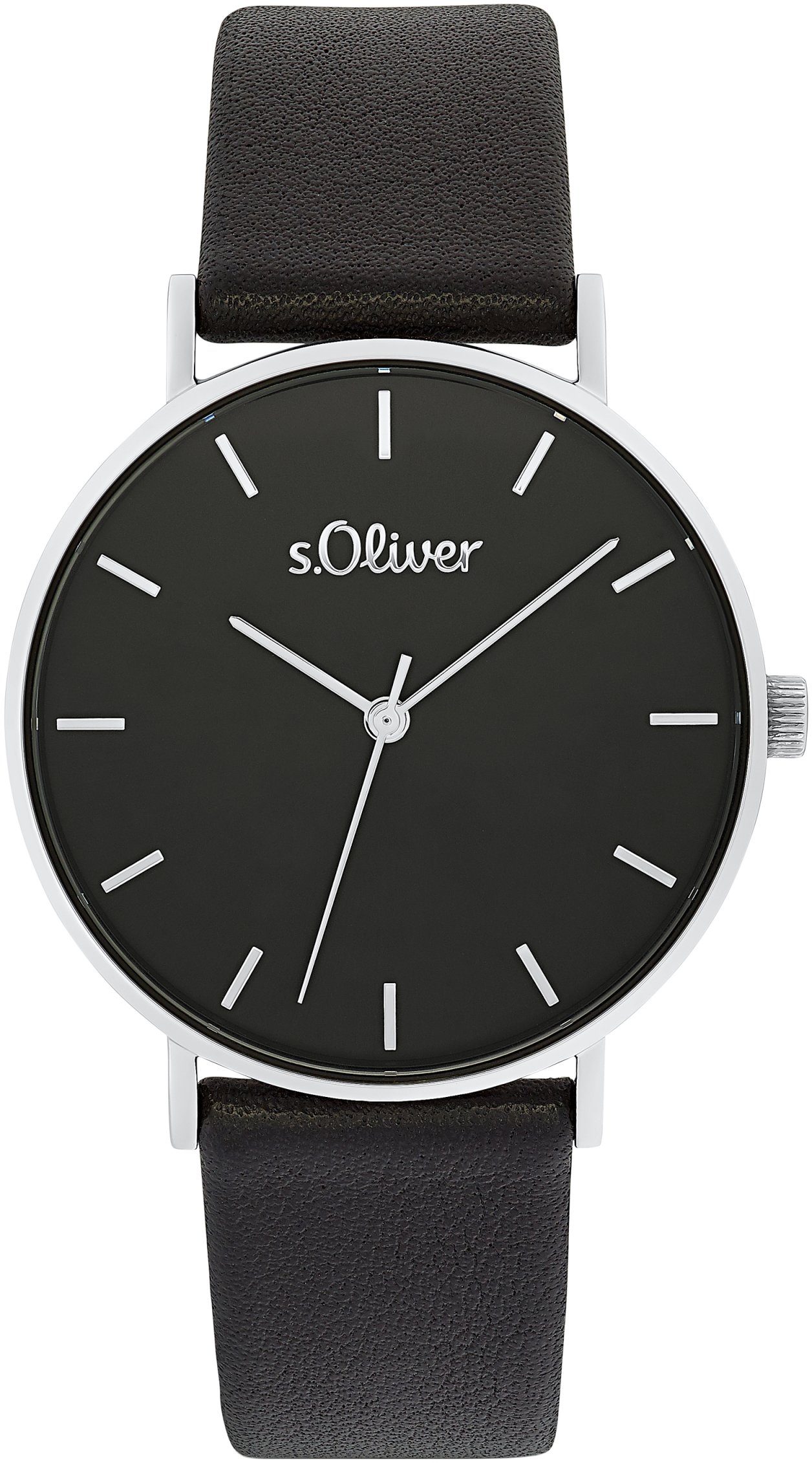 Quarzuhr s.Oliver 2033485 schwarz