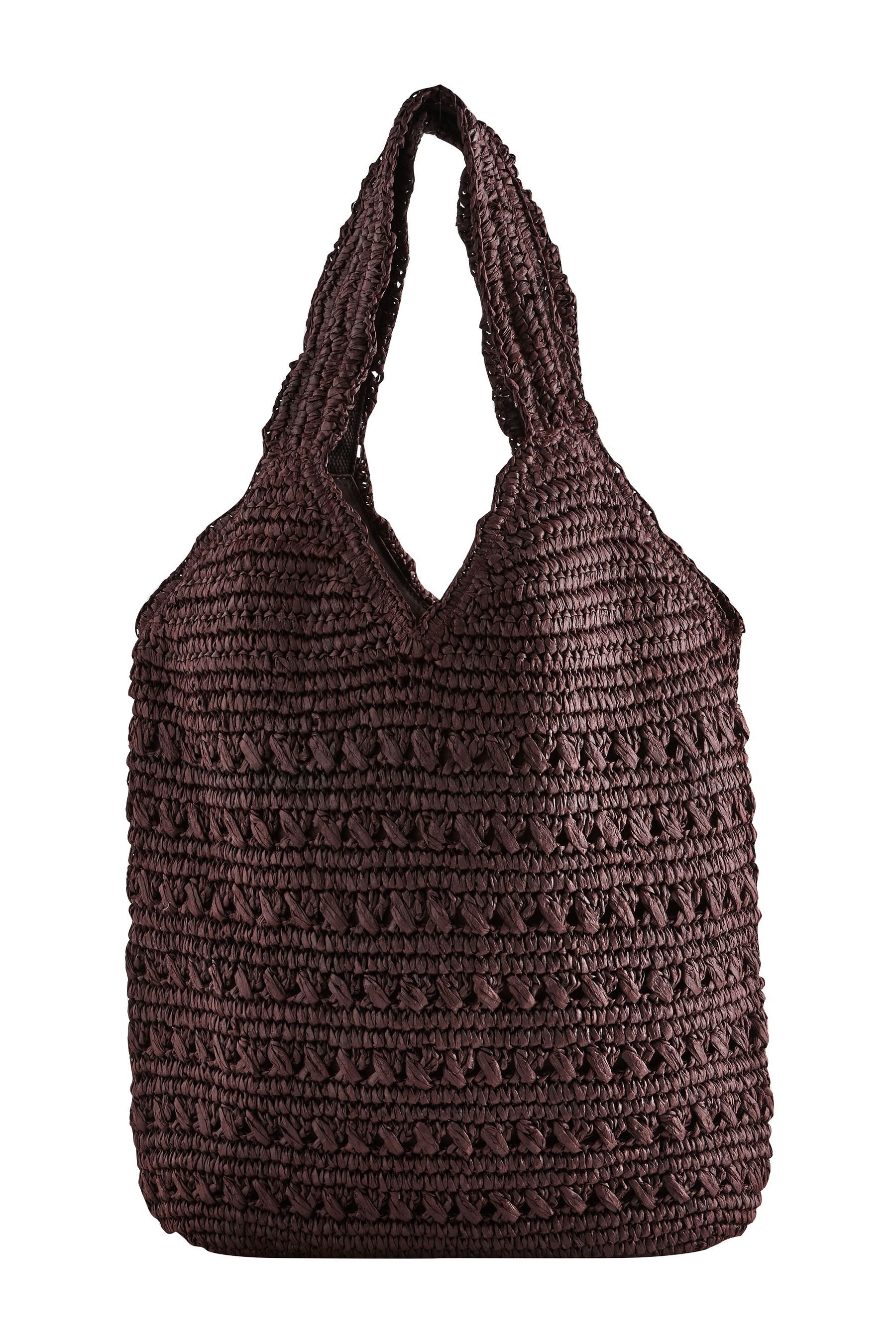 Next Schultertasche Schultertasche in Raffiaoptik (1-tlg)
