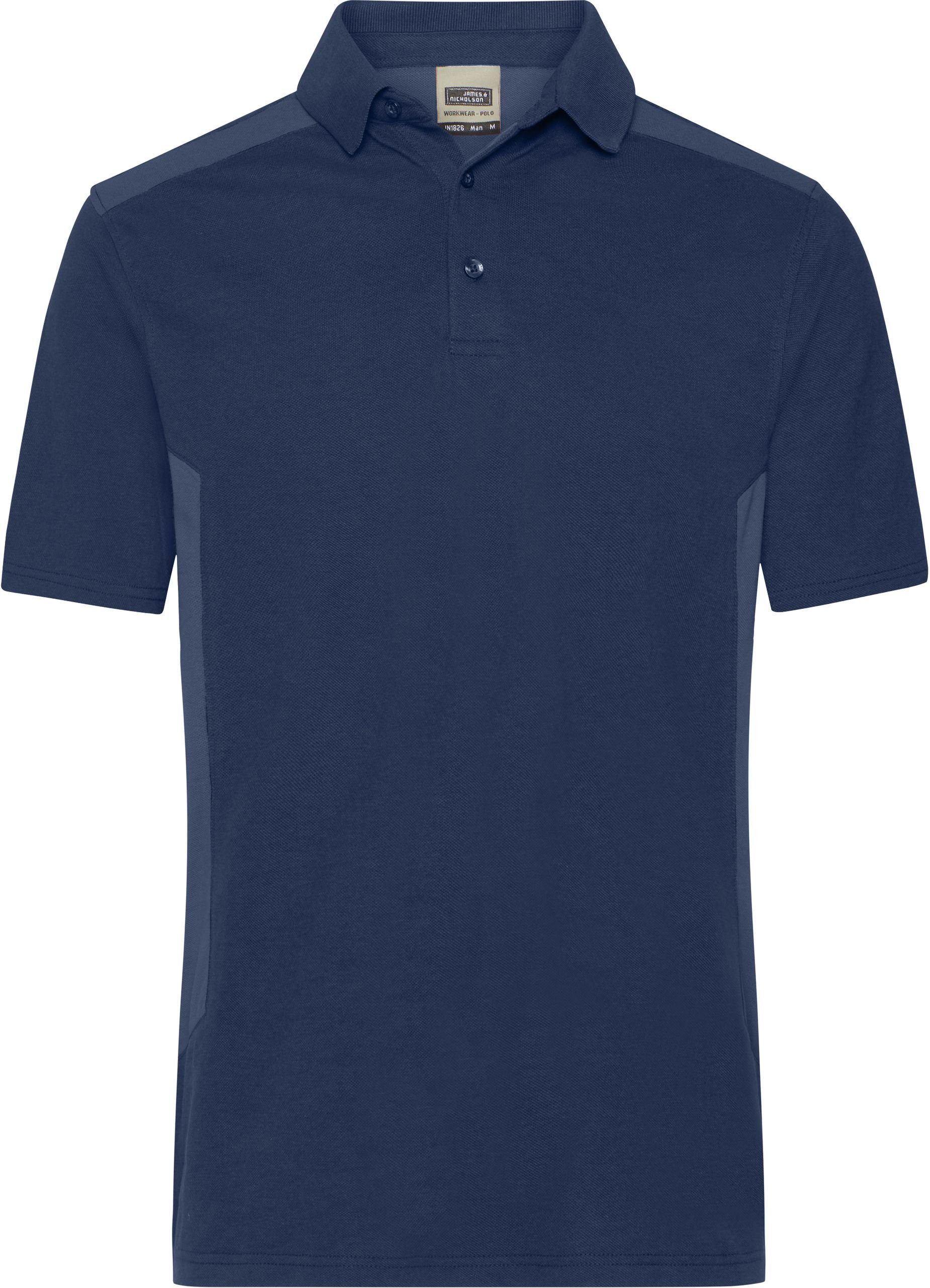 James & Nicholson Poloshirt Herren Workwear Polo - Strong navy/navy