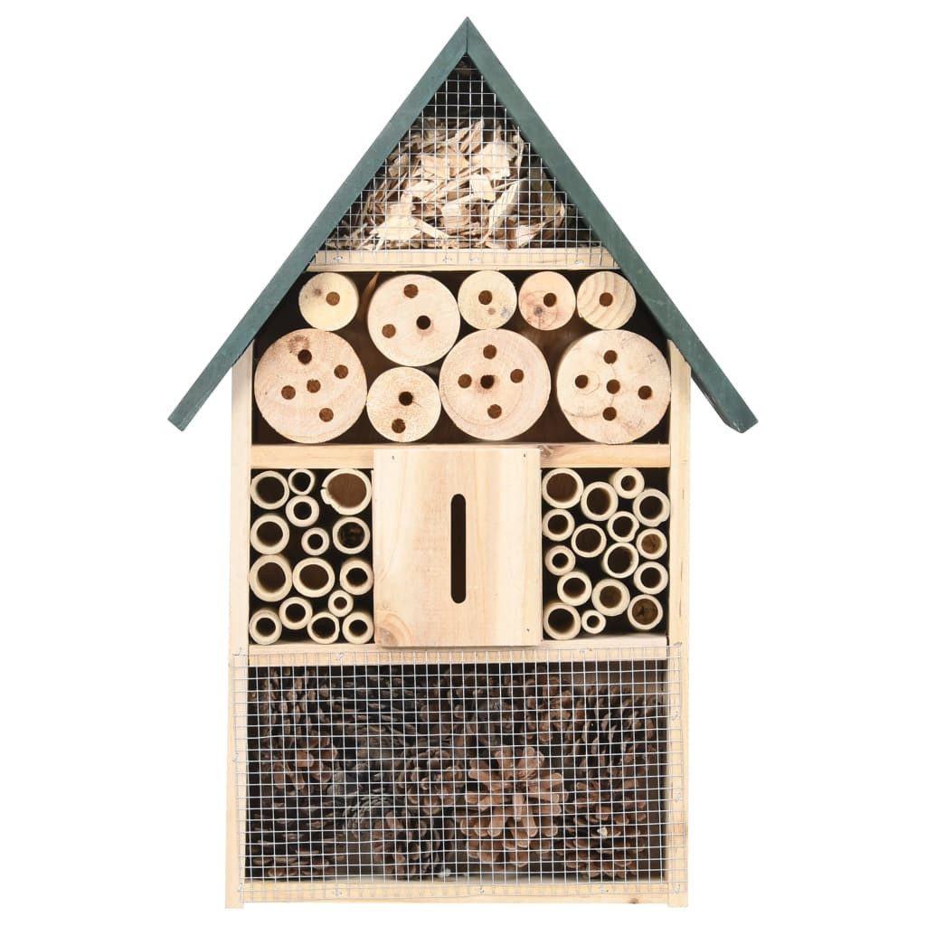 furnicato Insektenhotel aus Massivholz 31x10x48 cm Naturfarben, (1-St)