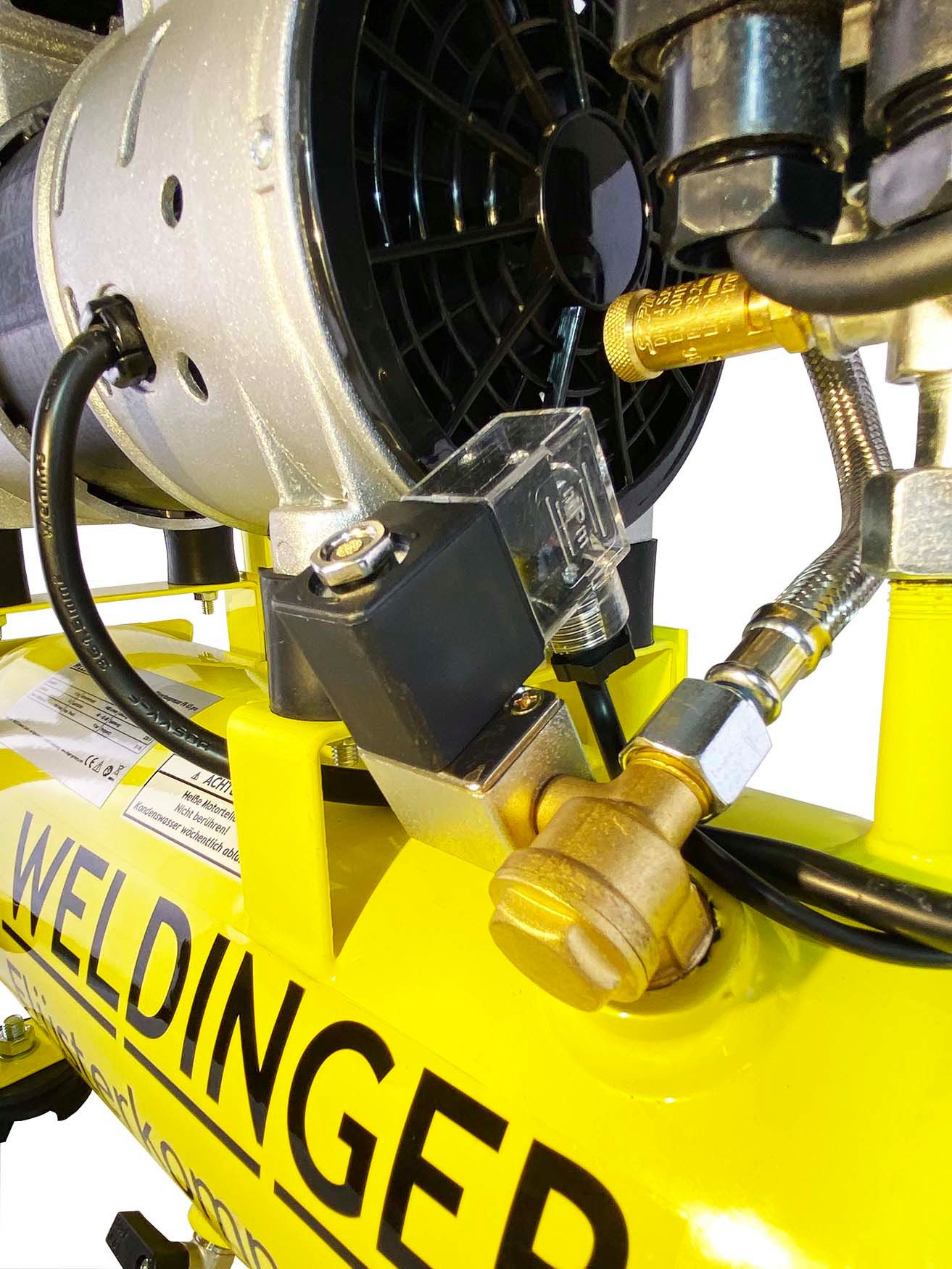 WELDINGER Kompressor FK65 pro, 850 W, max. 9,00 bar, 9,00 l, Flüsterkompressor