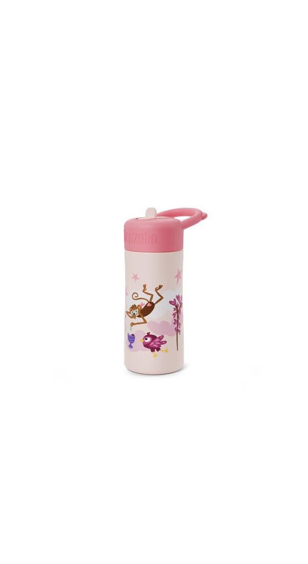 Affenzahn Trinkflasche Edelstahl Trinkflasche, 2-in-1 Trinkfunktion